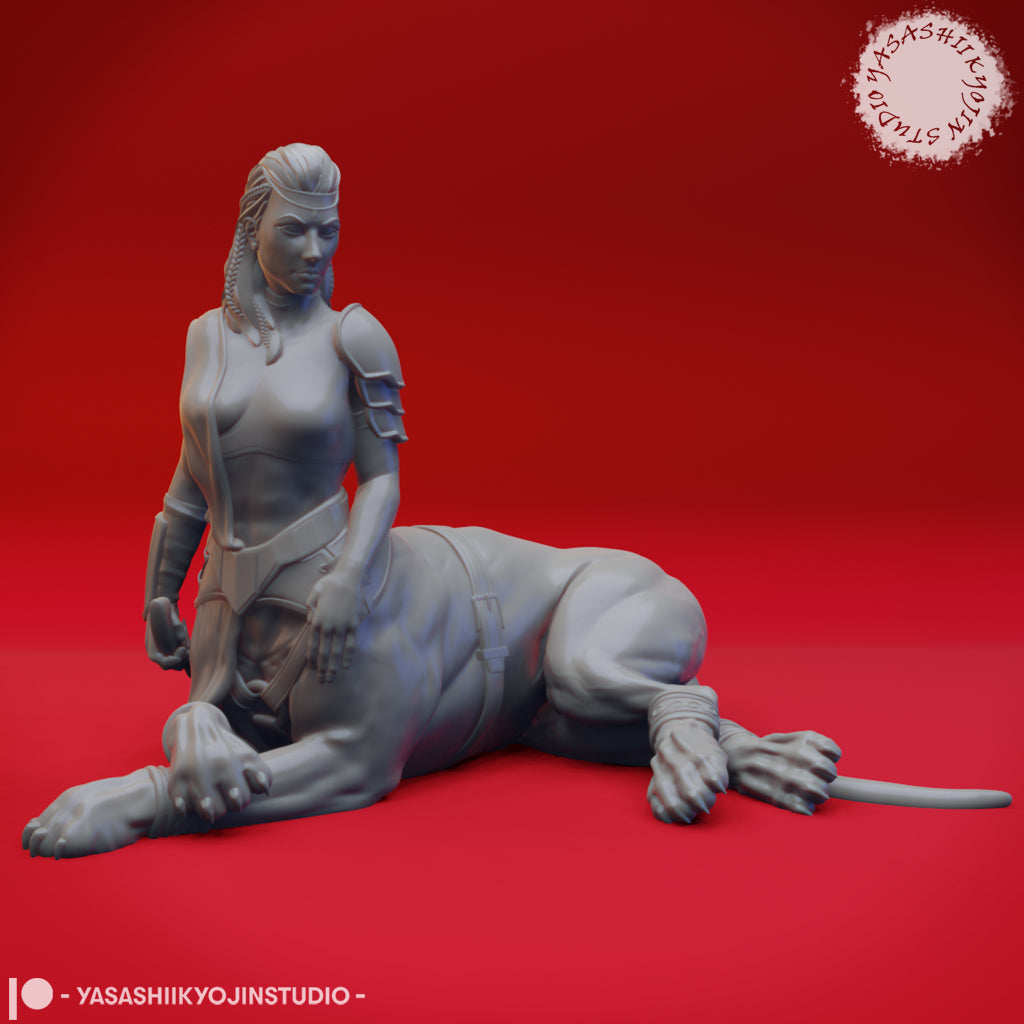 Lamia - 3D Printed Mini for Tabletop Gaming, Dungeons and Dragons, Pathfinder, Kings of War and other RPG's