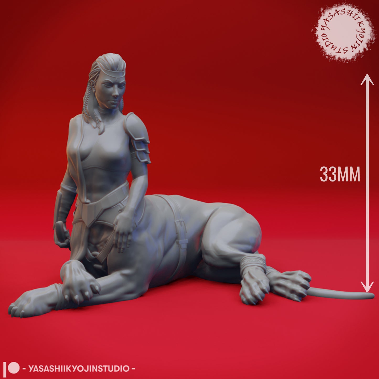 Lamia - 3D Printed Mini for Tabletop Gaming, Dungeons and Dragons, Pathfinder, Kings of War and other RPG's