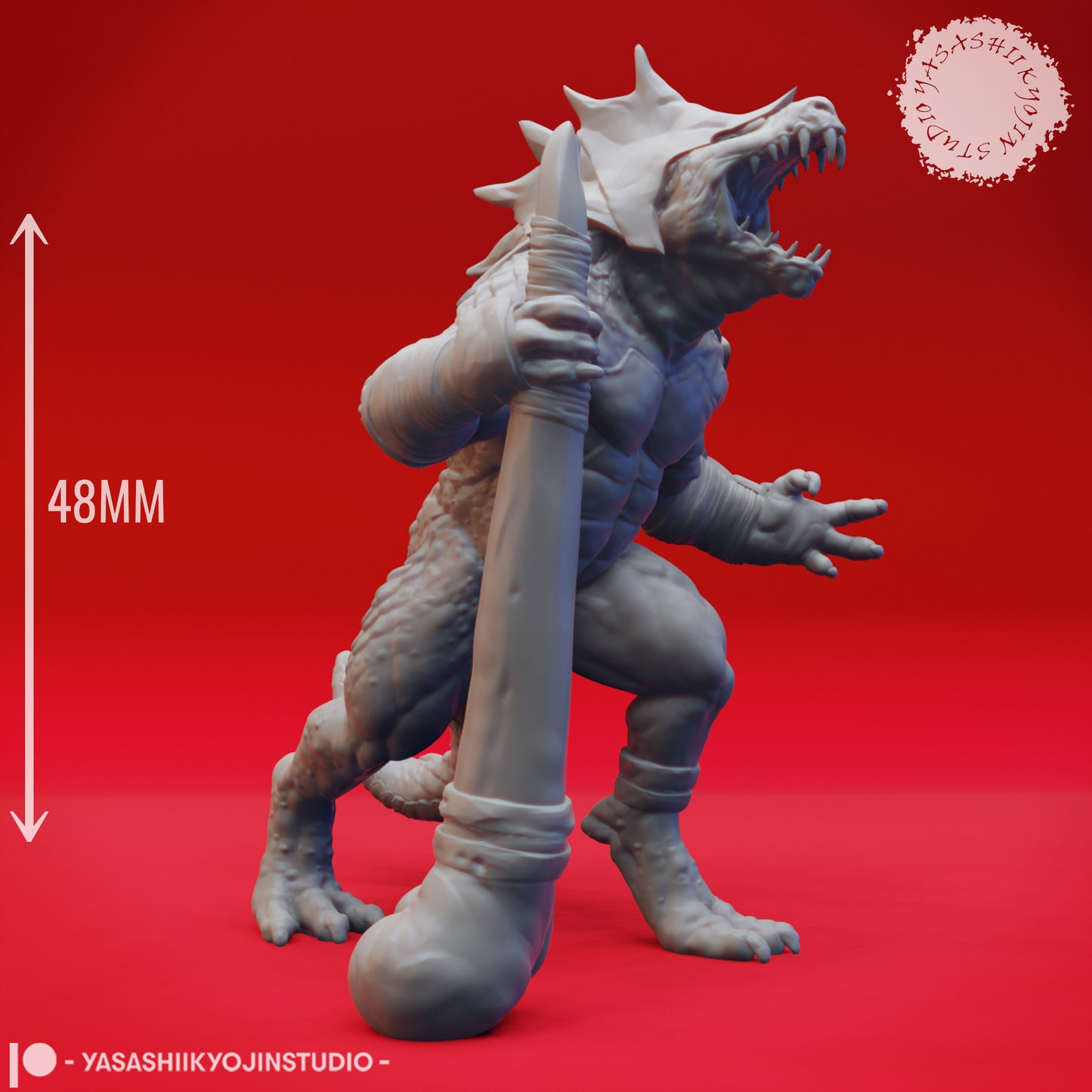 Lizardfolk Warband - Bundle - 3D Printed Mini for Tabletop Gaming, Dungeons and Dragons, Pathfinder, Kings of War and other RPG's