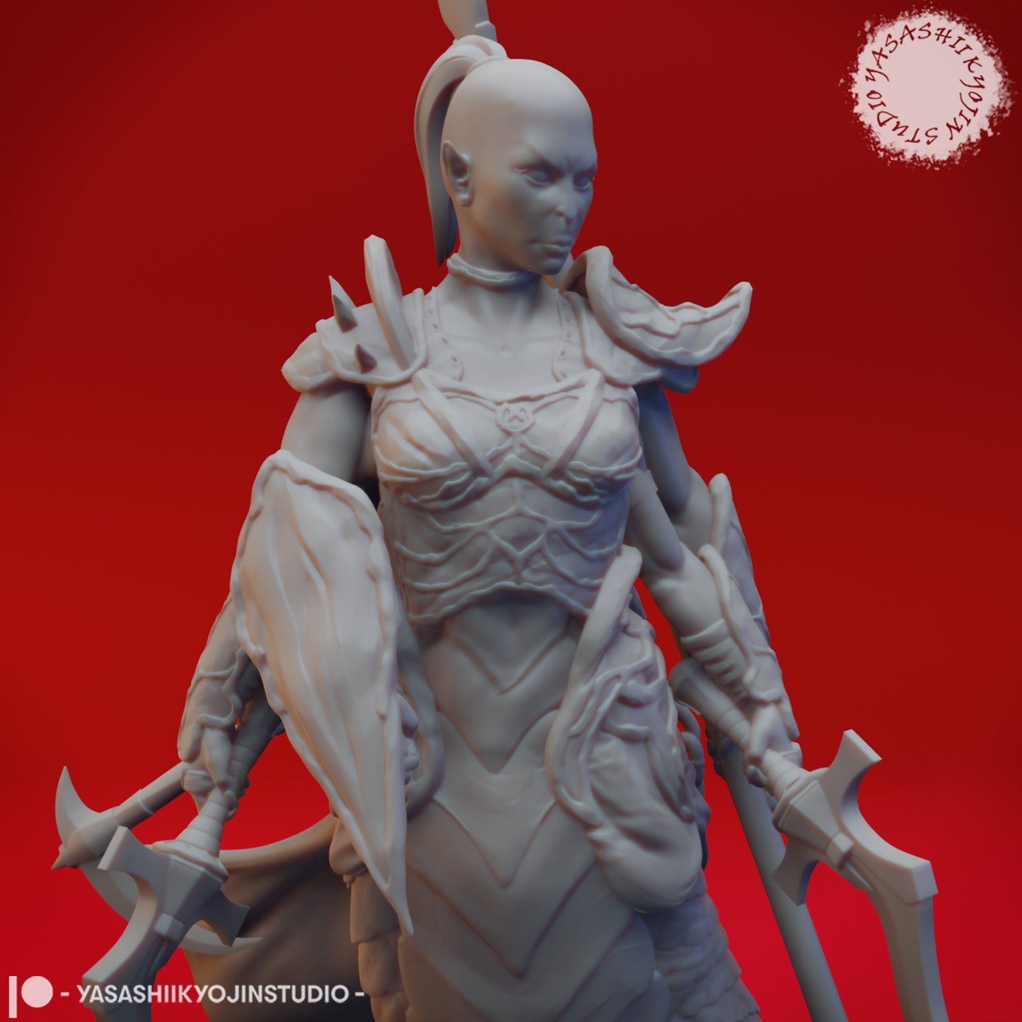Marilith - 3D Printed Mini for Tabletop Gaming, Dungeons and Dragons, Pathfinder, Kings of War and other RPG's