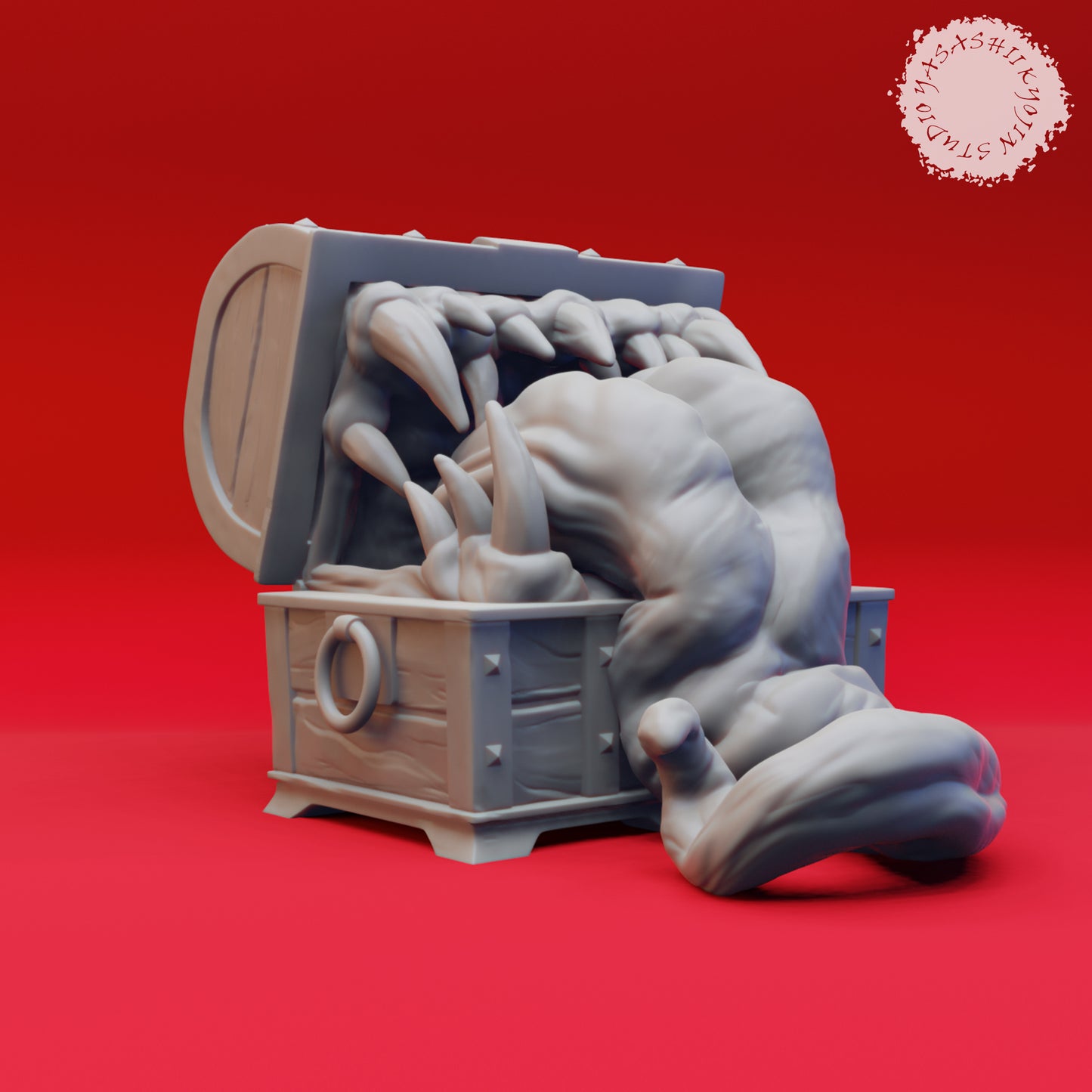 Mimic - Exposed - 3D Printed Mini for Tabletop Gaming, Dungeons and Dragons, Pathfinder, Kings of War and other RPG's