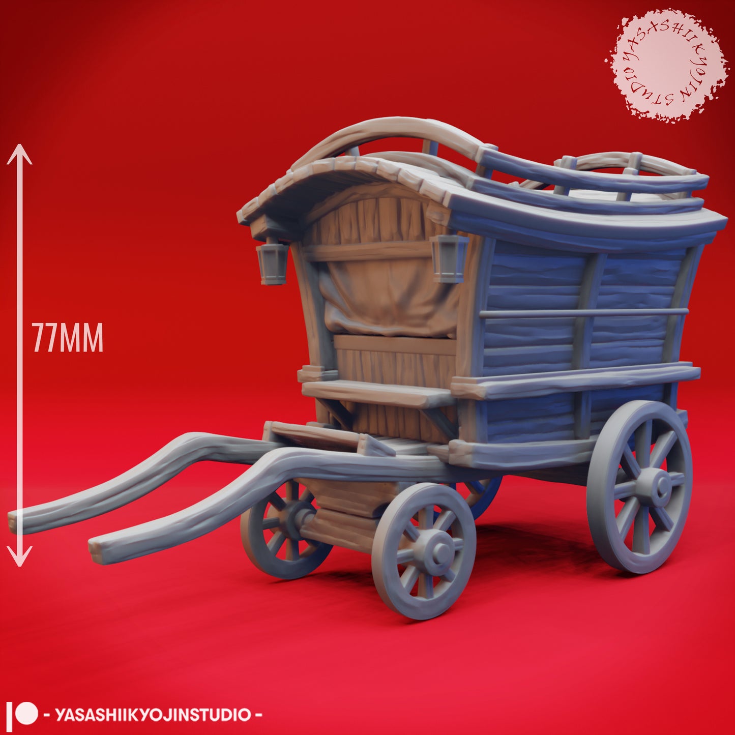 Mimic Wagon - 3D Printed Mini for Tabletop Gaming, Dungeons and Dragons, Pathfinder, Kings of War and other RPG's