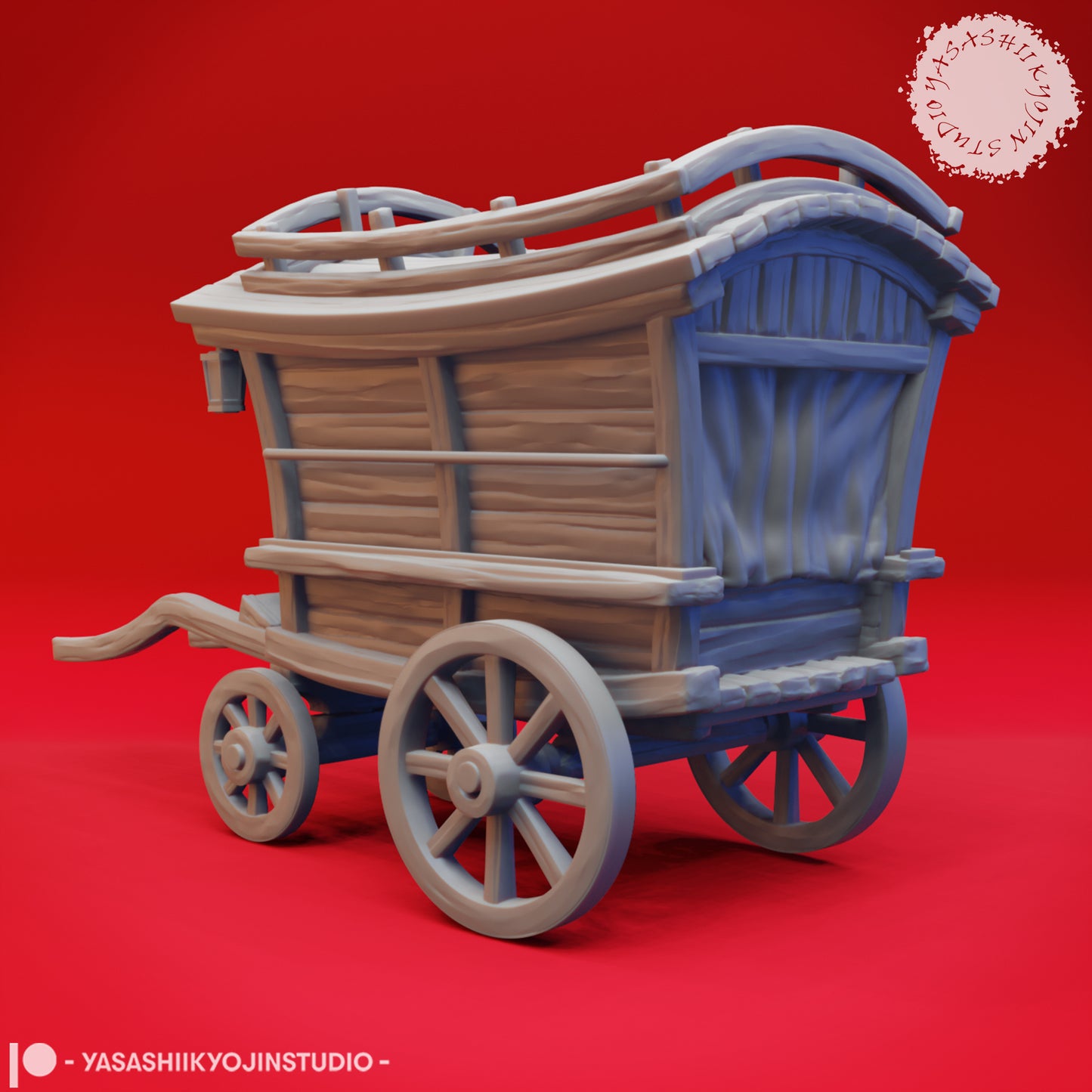 Mimic Wagon - 3D Printed Mini for Tabletop Gaming, Dungeons and Dragons, Pathfinder, Kings of War and other RPG's