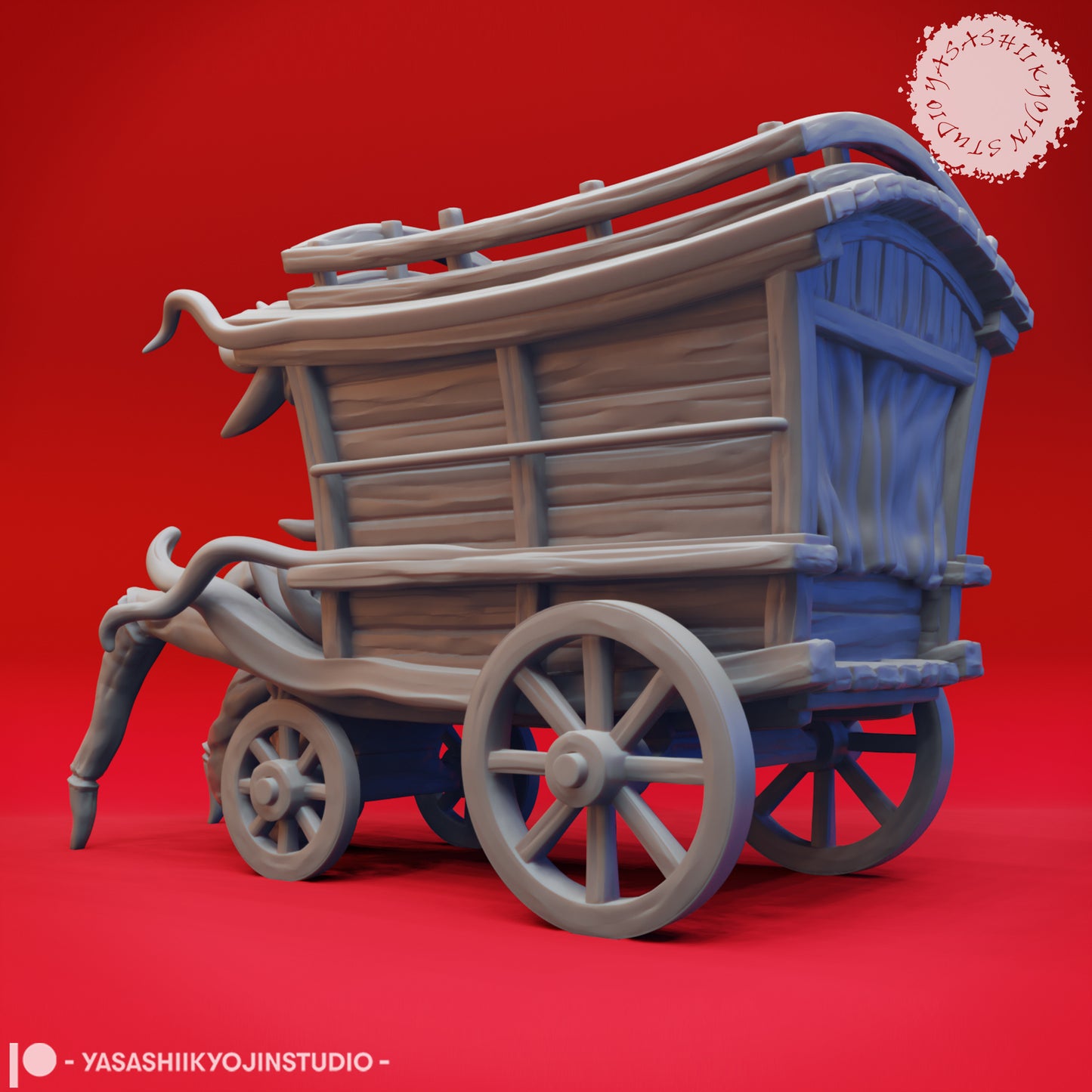 Mimic Wagon - 3D Printed Mini for Tabletop Gaming, Dungeons and Dragons, Pathfinder, Kings of War and other RPG's