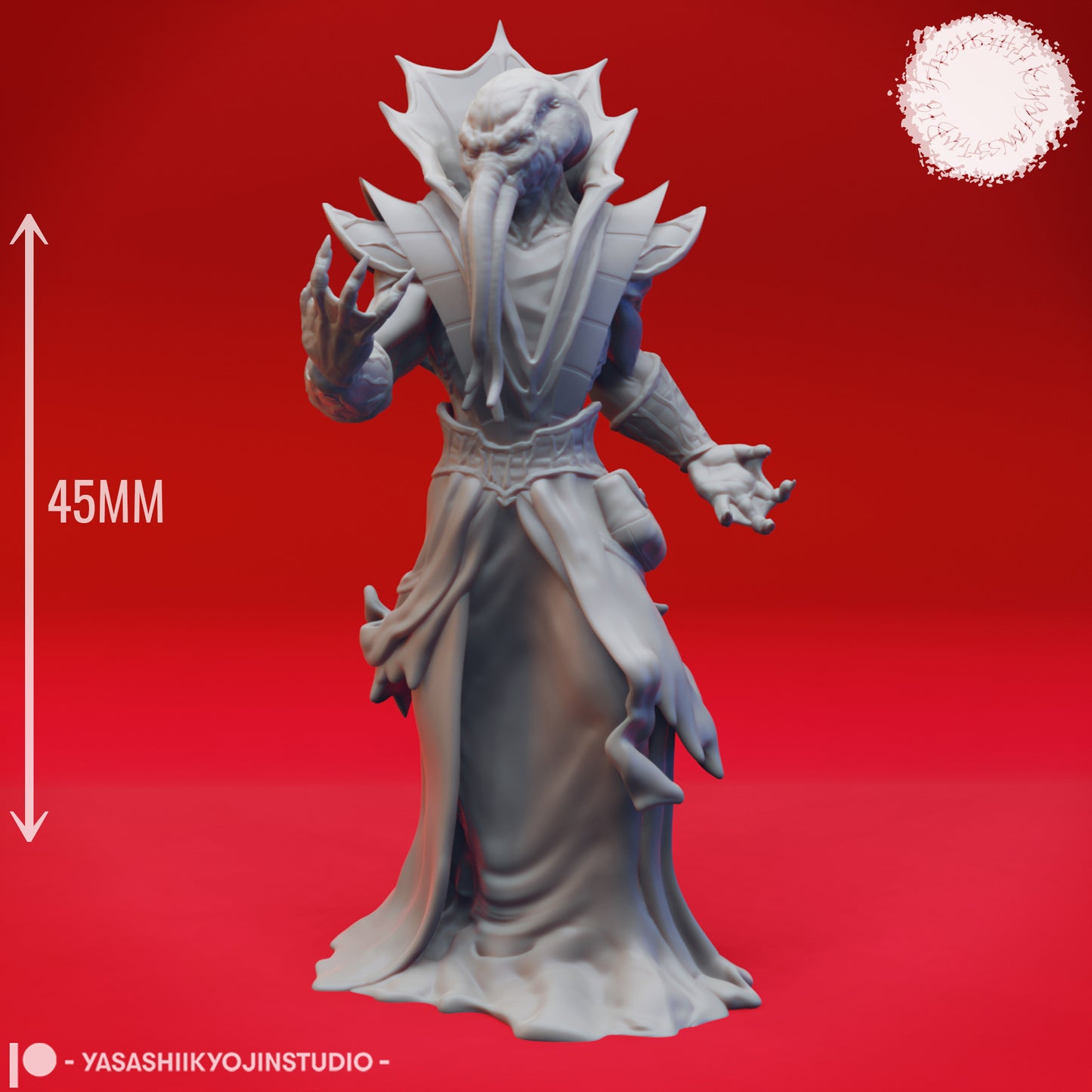 Mind Flayer - Warlock - Tabletop MIniature (Pre-Supported STL)