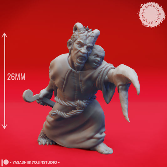 Mongrelfolk - Clovin - Agro - 3D Printed Mini for Tabletop Gaming, Dungeons and Dragons, Pathfinder, Kings of War and other RPG's