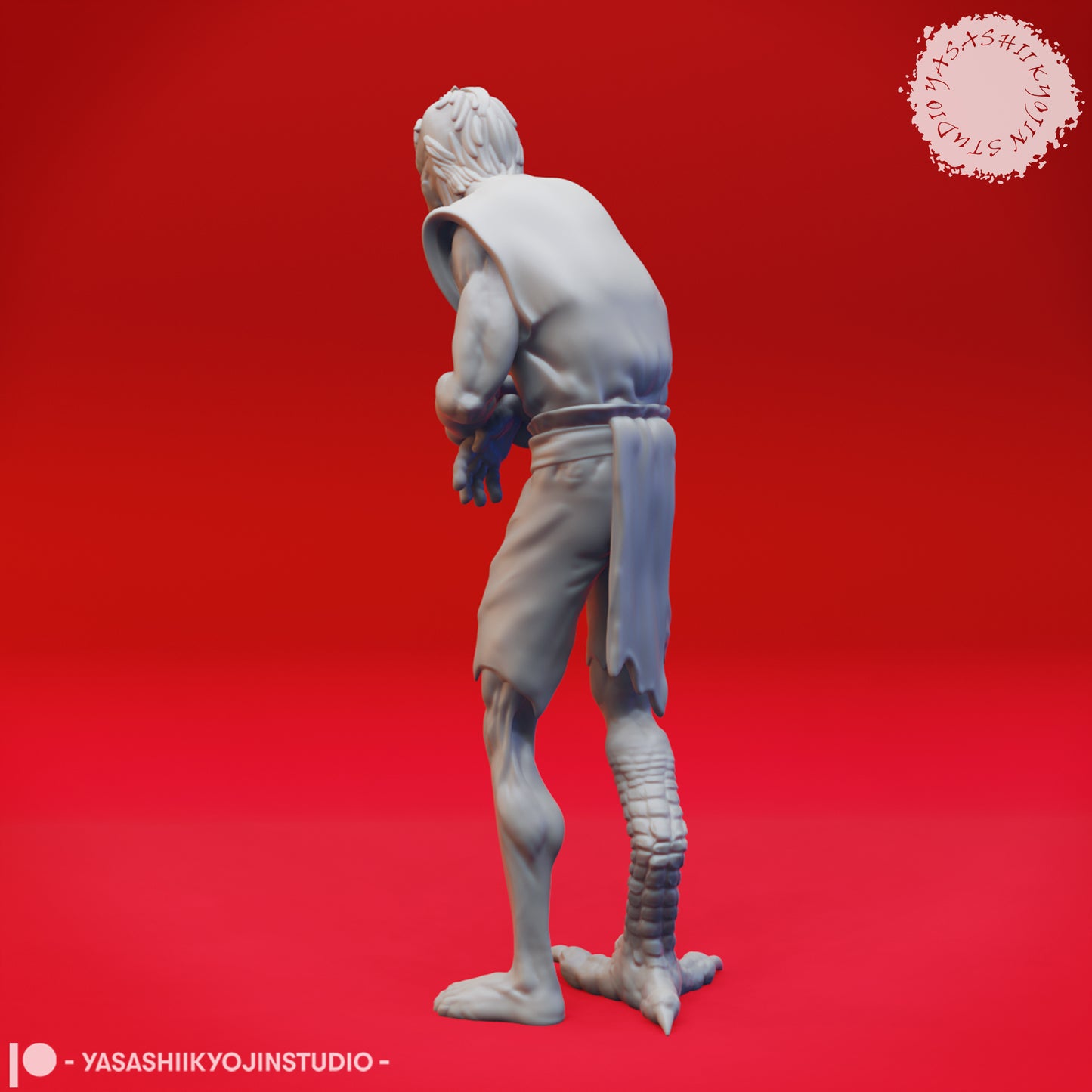 Mongrelfolk - Mishka - Neutral - 3D Printed Mini for Tabletop Gaming, Dungeons and Dragons, Pathfinder, Kings of War and other RPG's