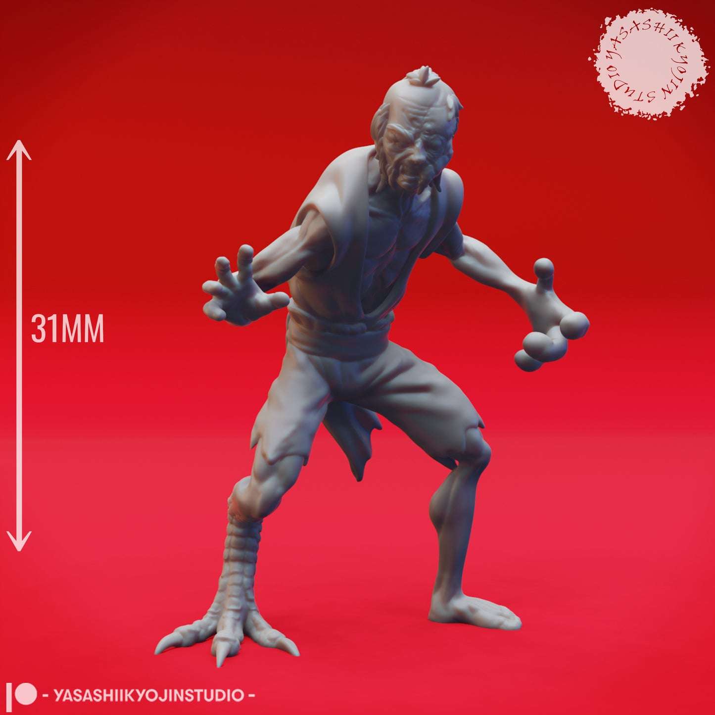 Mongrelfolk - Mishka - Agro - 3D Printed Mini for Tabletop Gaming, Dungeons and Dragons, Pathfinder, Kings of War and other RPG's