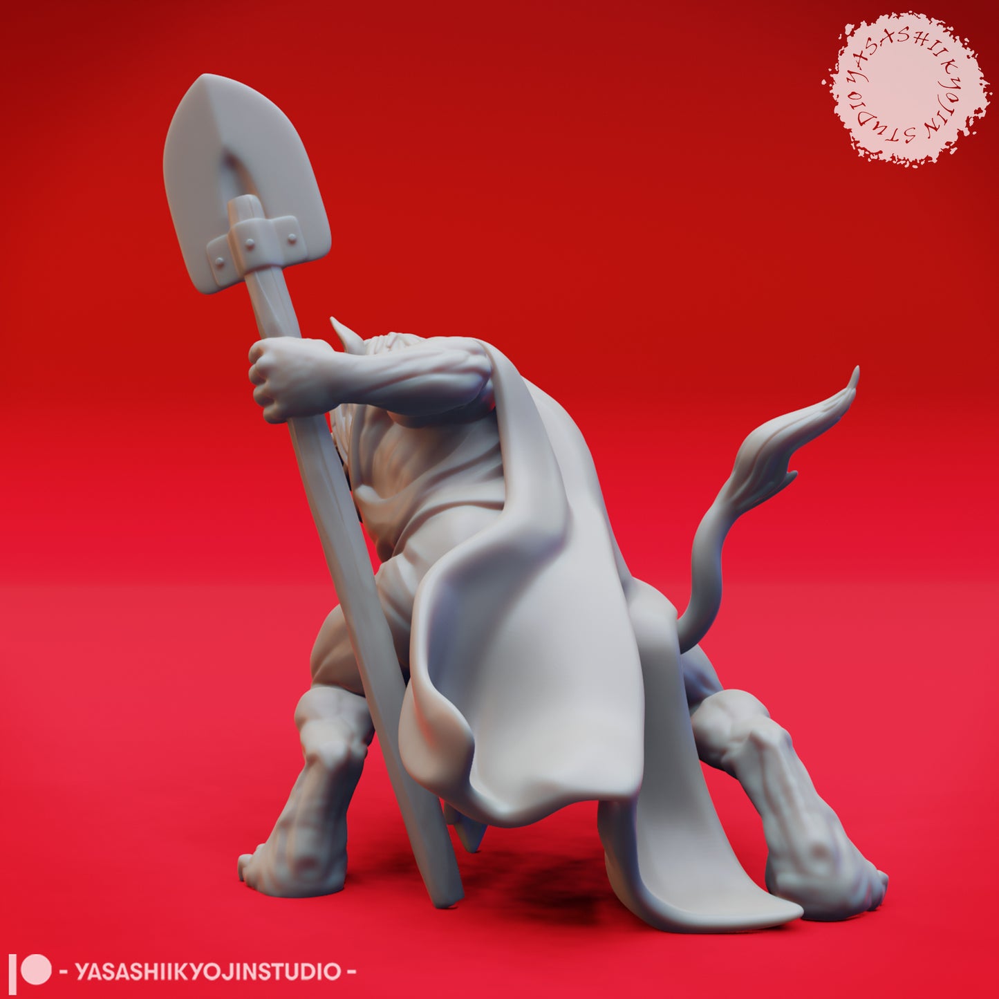 Mongrelfolk - Otto - Agro - 3D Printed Mini for Tabletop Gaming, Dungeons and Dragons, Pathfinder, Kings of War and other RPG's