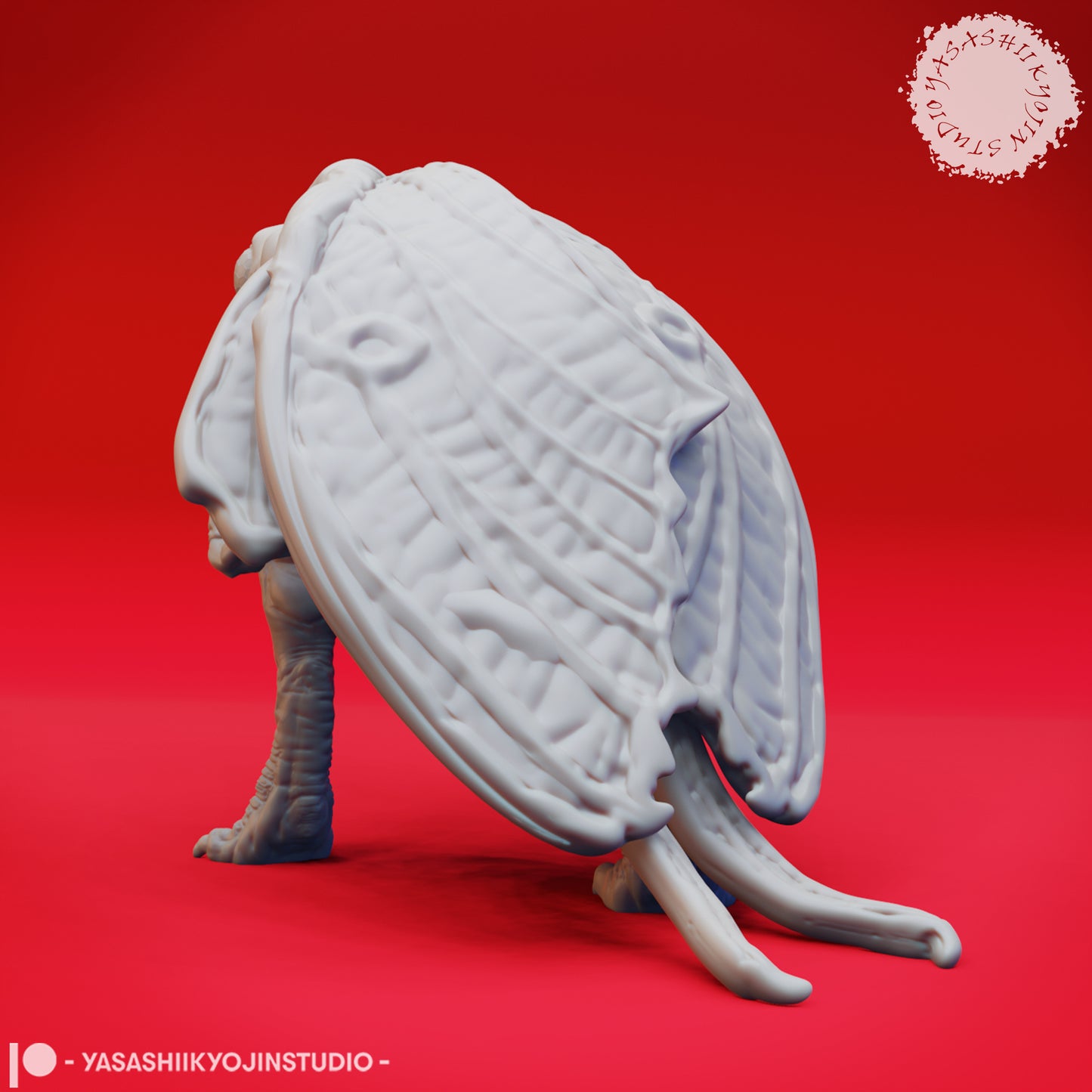 Mothman - Stalking  - 3D Printed Mini for Tabletop Gaming, Dungeons and Dragons, Pathfinder, Kings of War and other RPG's
