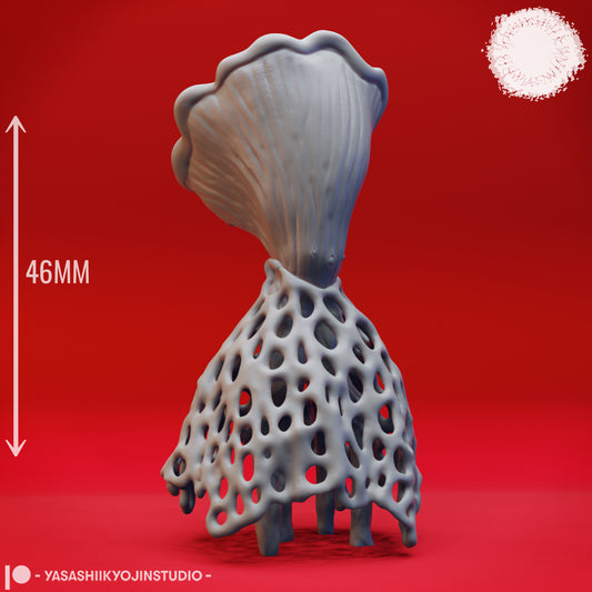 Myconid - Veiled - 3D Printed Mini for Tabletop Gaming, Dungeons and Dragons, Pathfinder, Kings of War and other RPG's