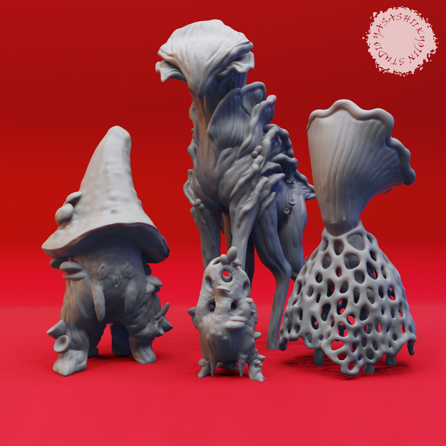 Myconid Colony - Bundle - 3D Printed Minis for Tabletop Gaming, Dungeons and Dragons, Pathfinder, Kings of War and other RPG's