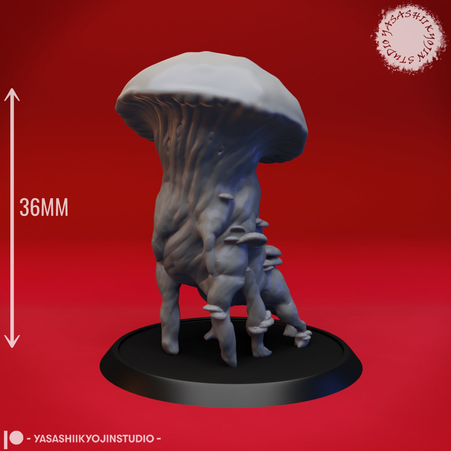 Myconid - Capped - 3D Printed Mini for Tabletop Gaming, Dungeons and Dragons, Pathfinder, Kings of War and other RPG's
