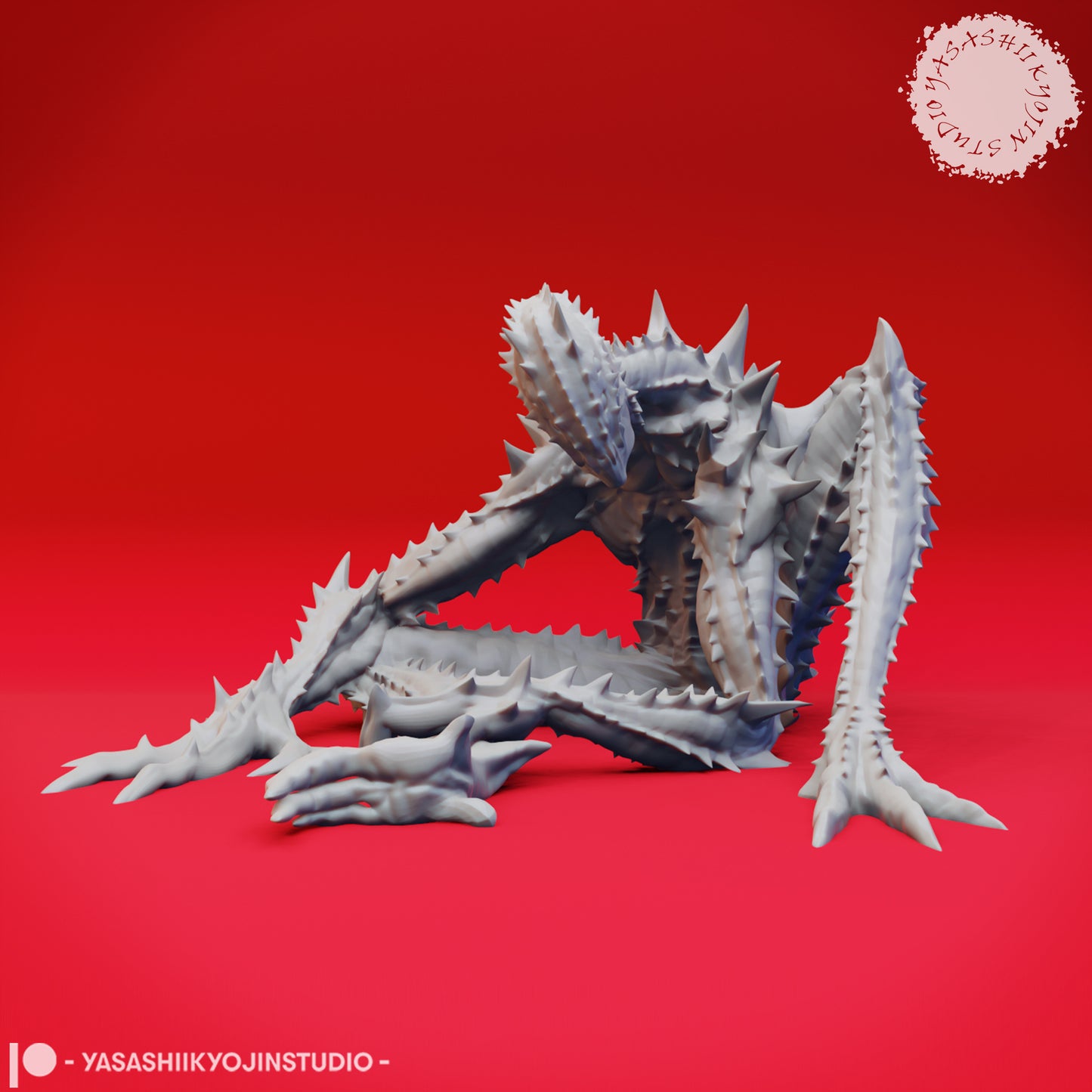 Needle Blight - Hunched - 3D Printed Minis for Tabletop Gaming, Dungeons and Dragons, Pathfinder, Kings of War and other RPG's