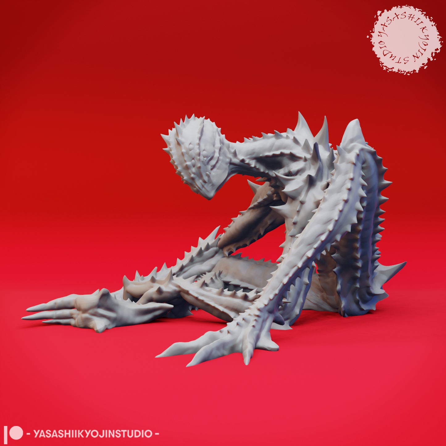 Needle Blight - Hunched - 3D Printed Minis for Tabletop Gaming, Dungeons and Dragons, Pathfinder, Kings of War and other RPG's