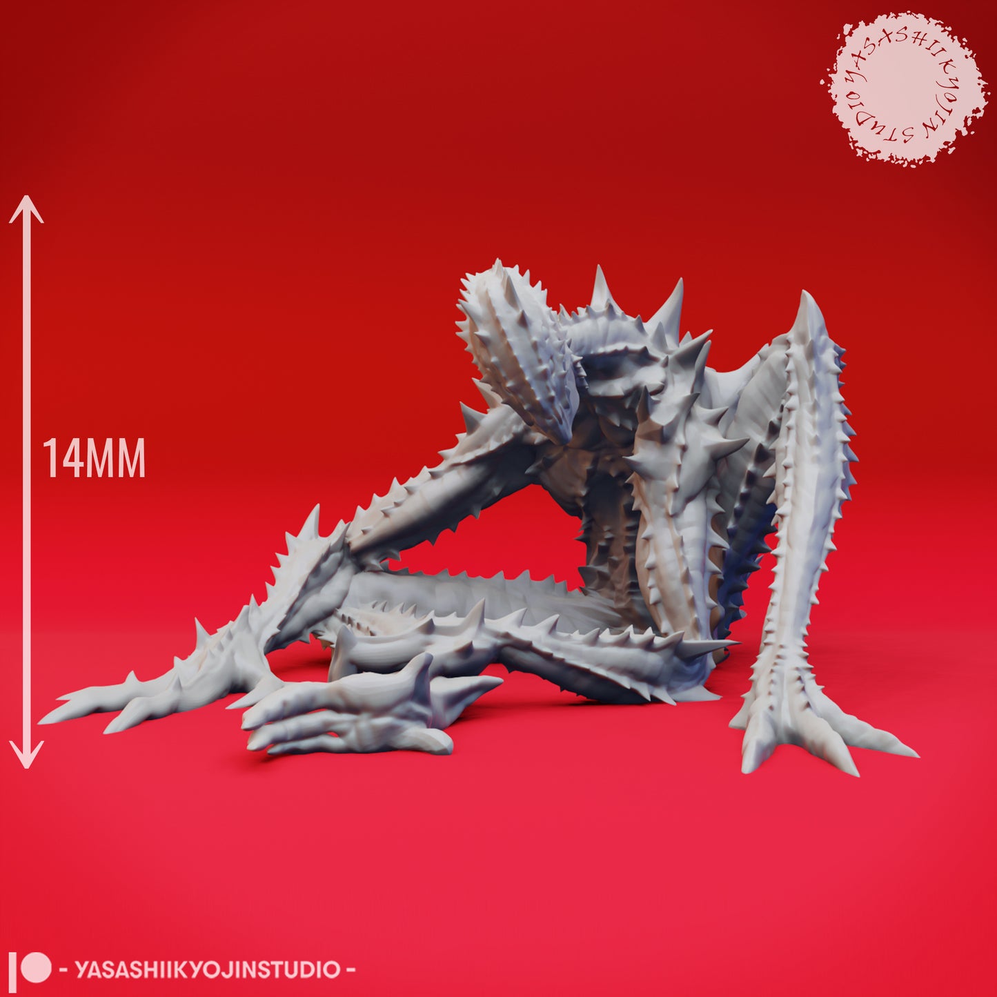 Needle Blight - Hunched - 3D Printed Minis for Tabletop Gaming, Dungeons and Dragons, Pathfinder, Kings of War and other RPG's
