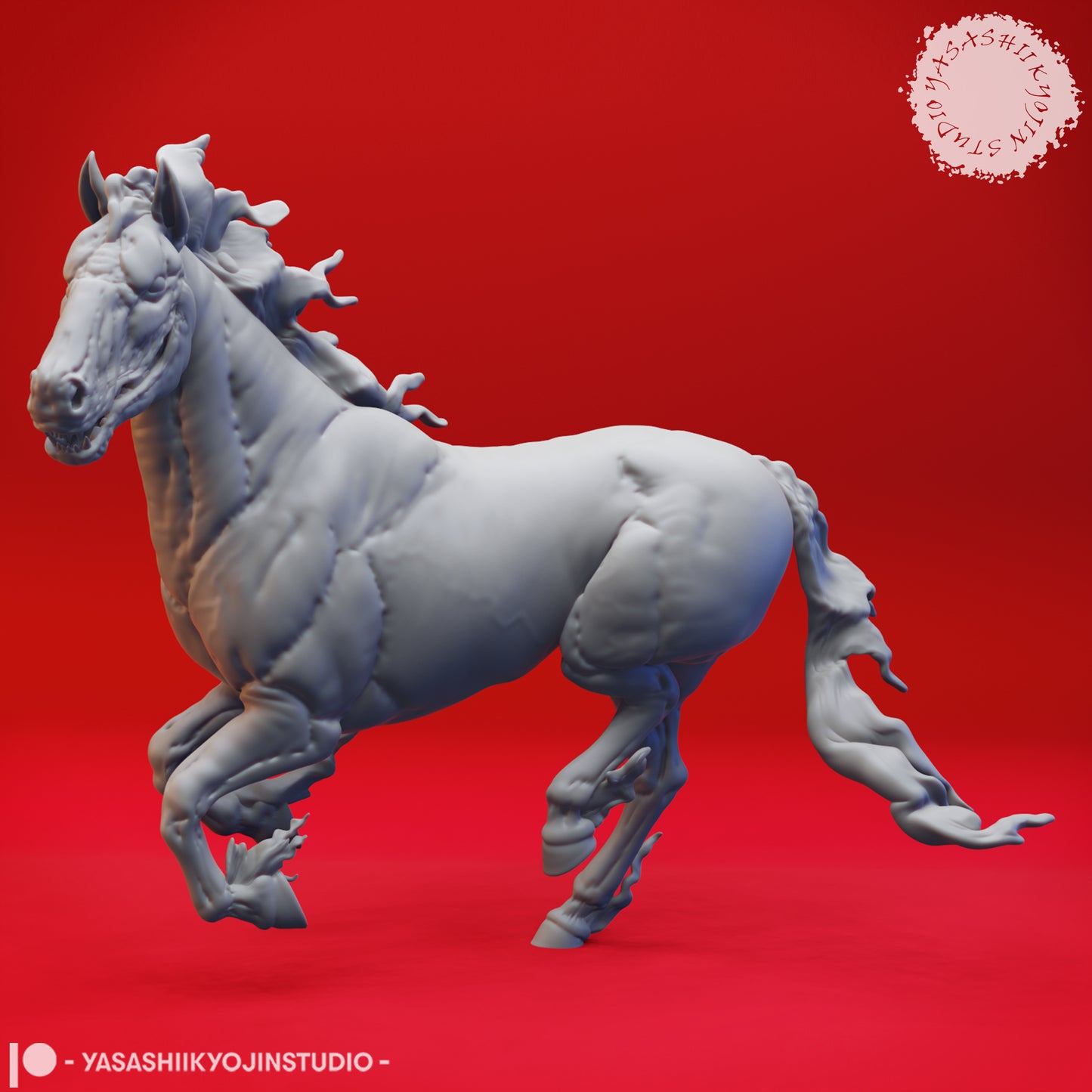 Nightmare - 3D Printed Mini for Tabletop Gaming, Dungeons and Dragons, Pathfinder, Kings of War and other RPG's