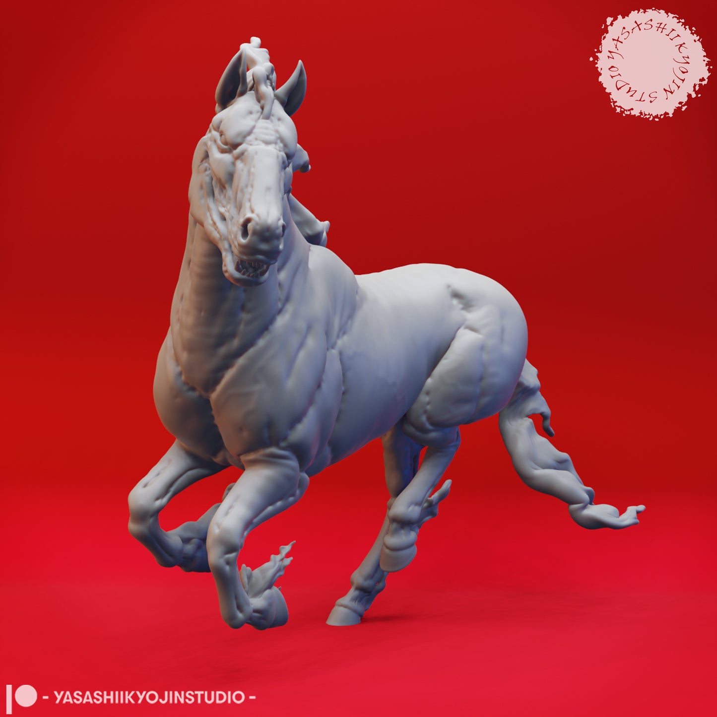 Nightmare - 3D Printed Mini for Tabletop Gaming, Dungeons and Dragons, Pathfinder, Kings of War and other RPG's