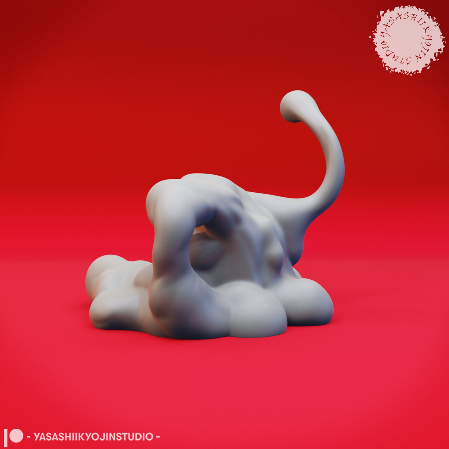 Ochre Jelly - Blob- 3D Printed Mini for Tabletop Gaming, Dungeons and Dragons, Pathfinder, Kings of War and other RPG's