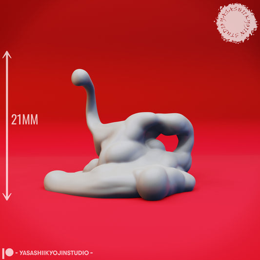 Ochre Jelly - Blob- 3D Printed Mini for Tabletop Gaming, Dungeons and Dragons, Pathfinder, Kings of War and other RPG's