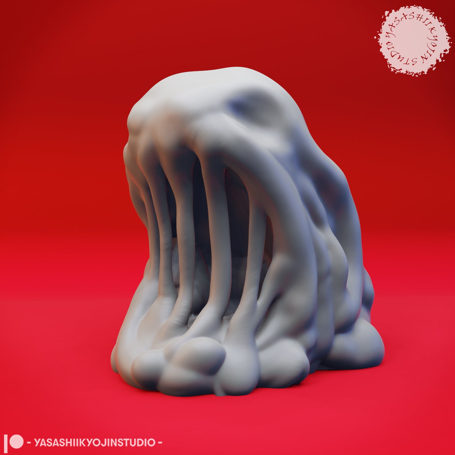 Ochre Jelly - Mouther - 3D Printed Mini for Tabletop Gaming, Dungeons and Dragons, Pathfinder, Kings of War and other RPG's