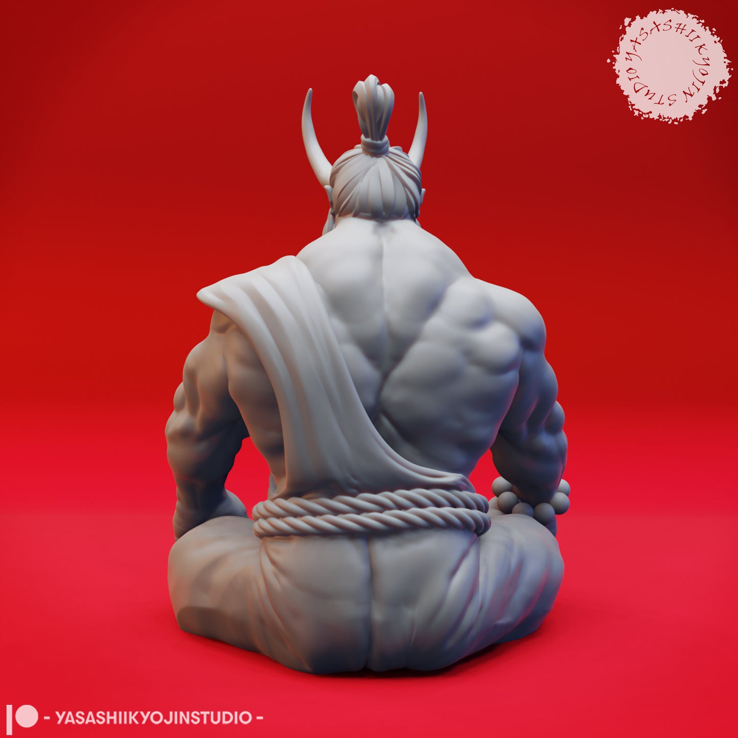 Oni - Meditating - 3D Printed Mini for Tabletop Gaming, Dungeons and Dragons, Pathfinder, Kings of War and other RPG's