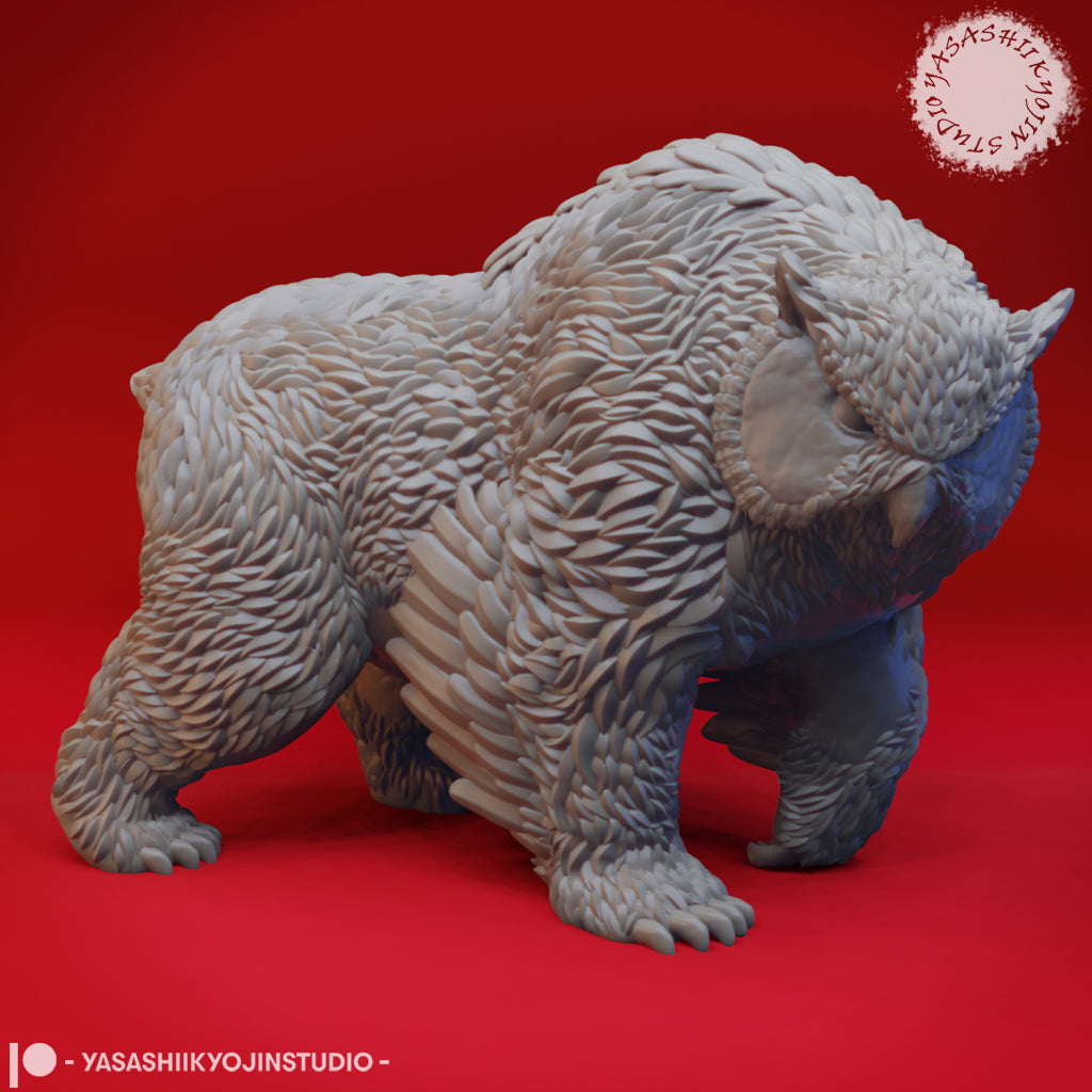 Owlbear - 3D Printed Mini for Tabletop Gaming, Dungeons and Dragons, Pathfinder, Kings of War and other RPG's