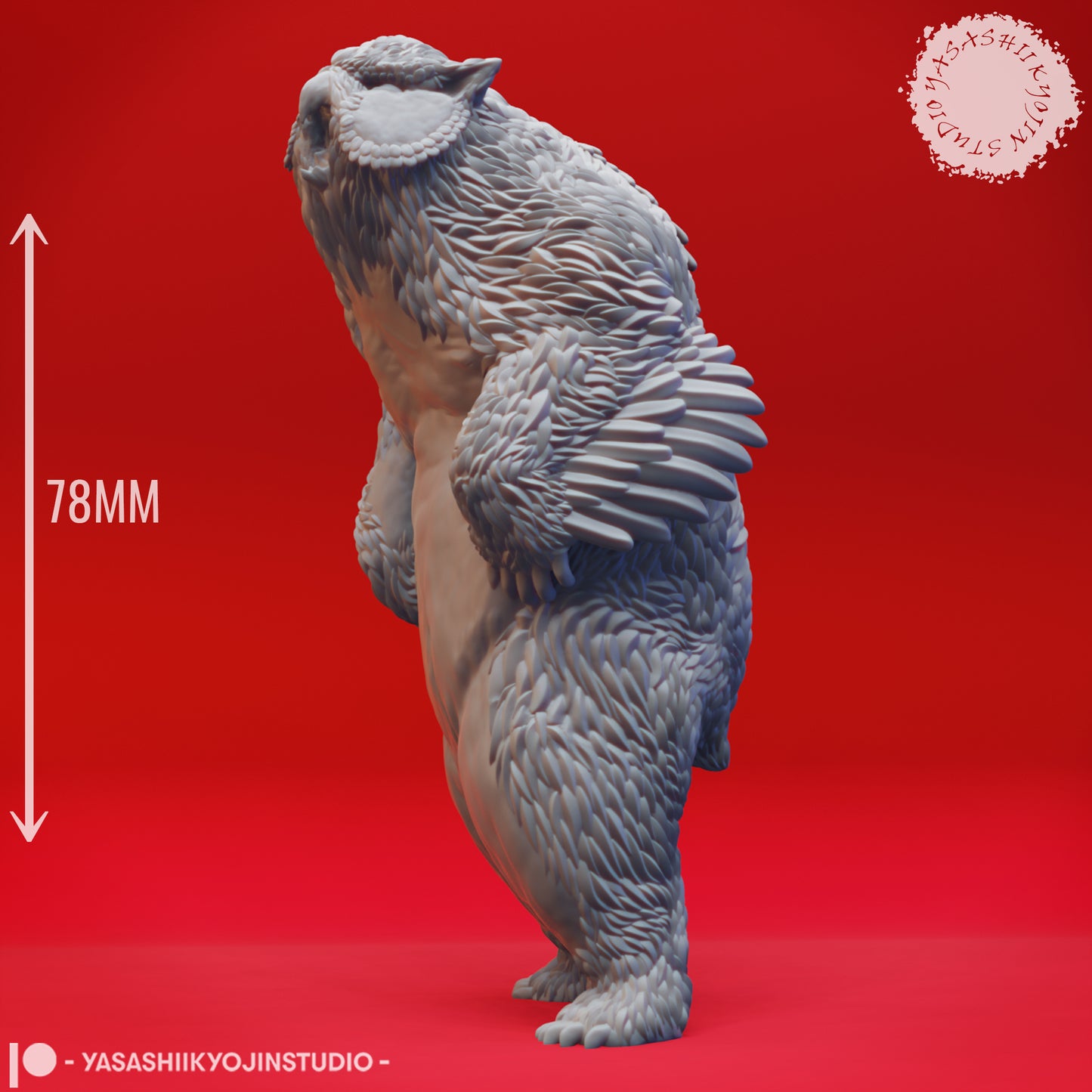 Owlbear - Roaring - Tabletop Miniature (Pre-Supported STL)