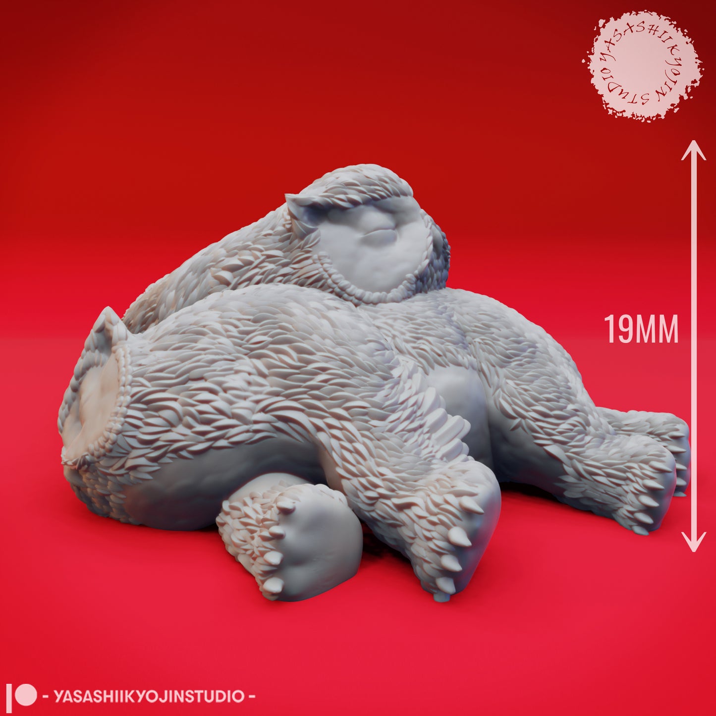 Owlbear Cubs - Sleeping - Tabletop Miniature (Pre-Supported STL)