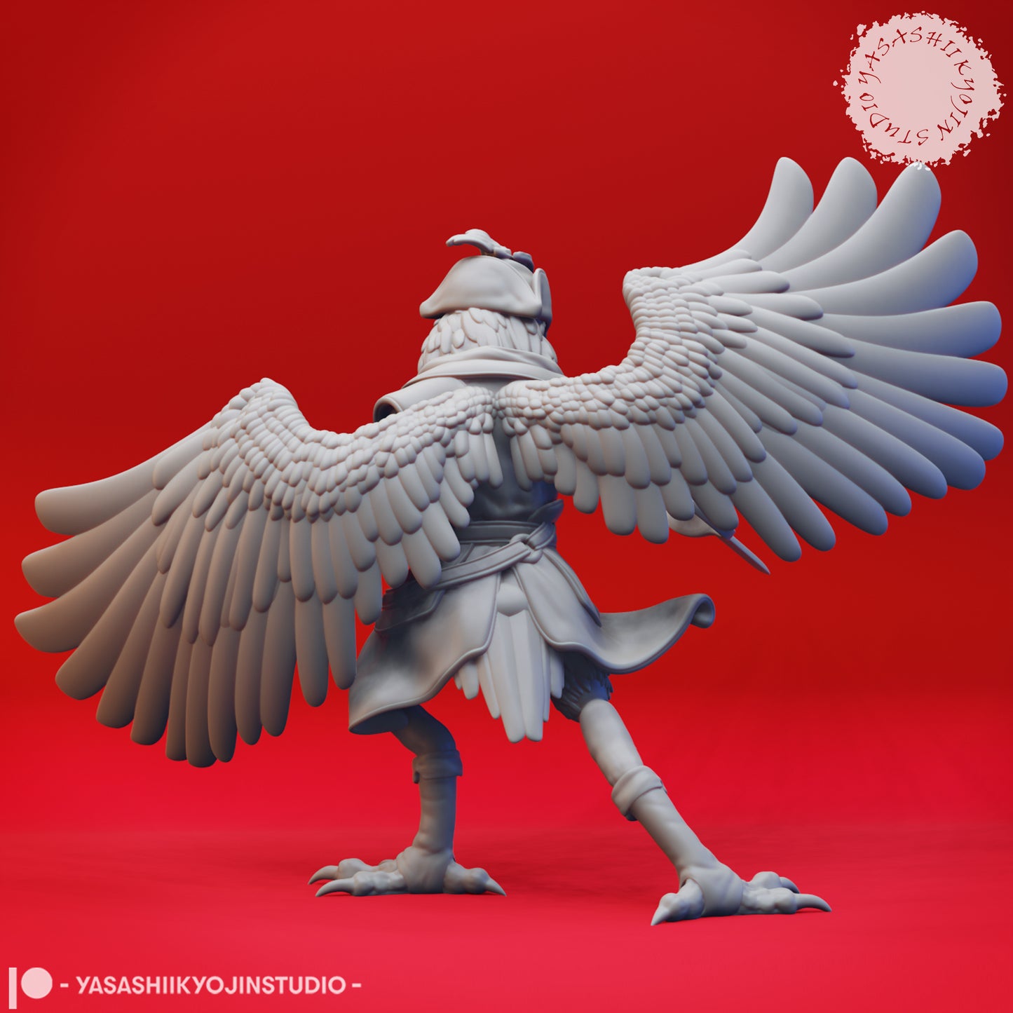 Owlin - Swashbuckler - 3D Printed Mini for Tabletop Gaming, Dungeons and Dragons, Pathfinder, Kings of War and other RPG's
