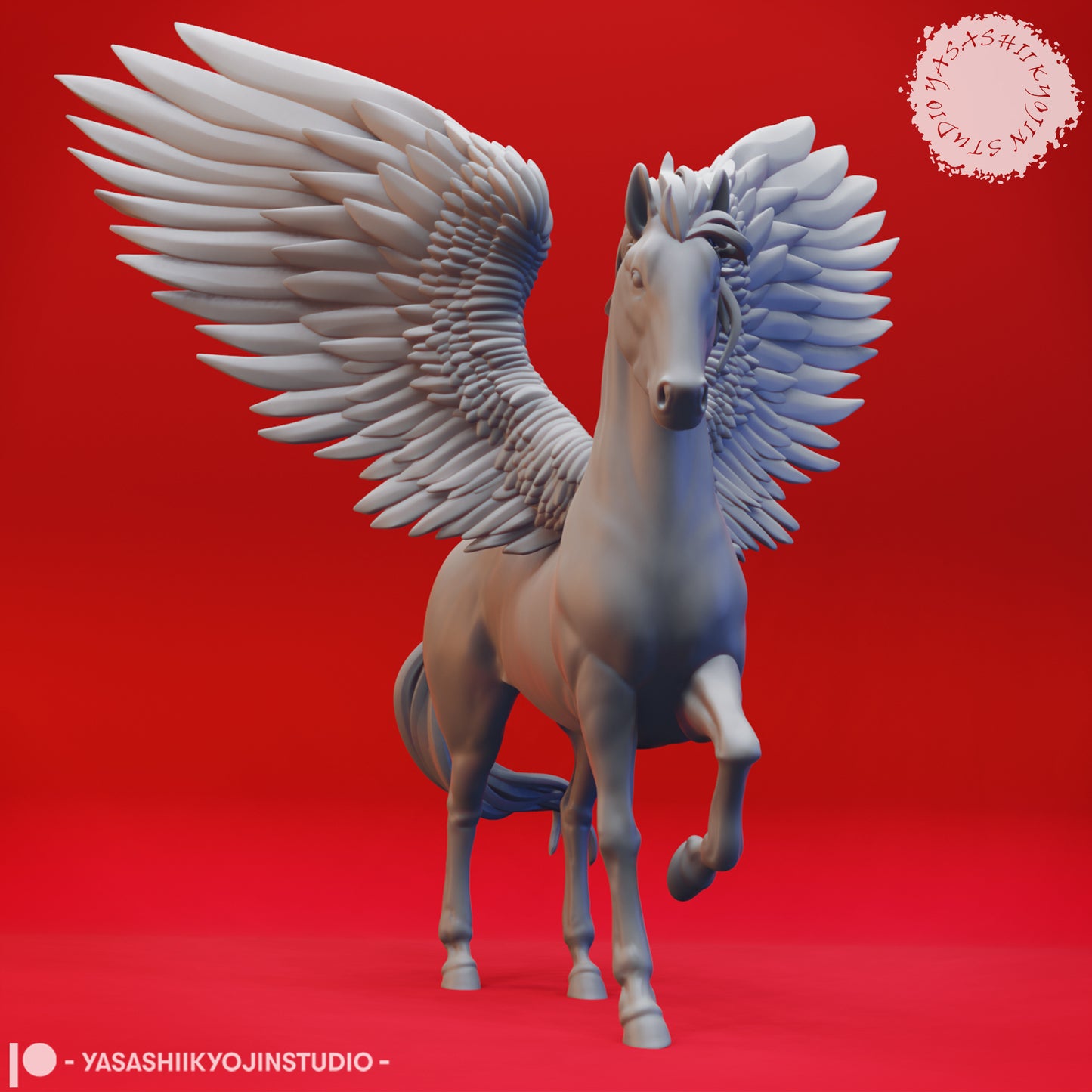 Pegasus - 3D Printed Mini for Tabletop Gaming, Dungeons and Dragons, Pathfinder, Kings of War and other RPG's