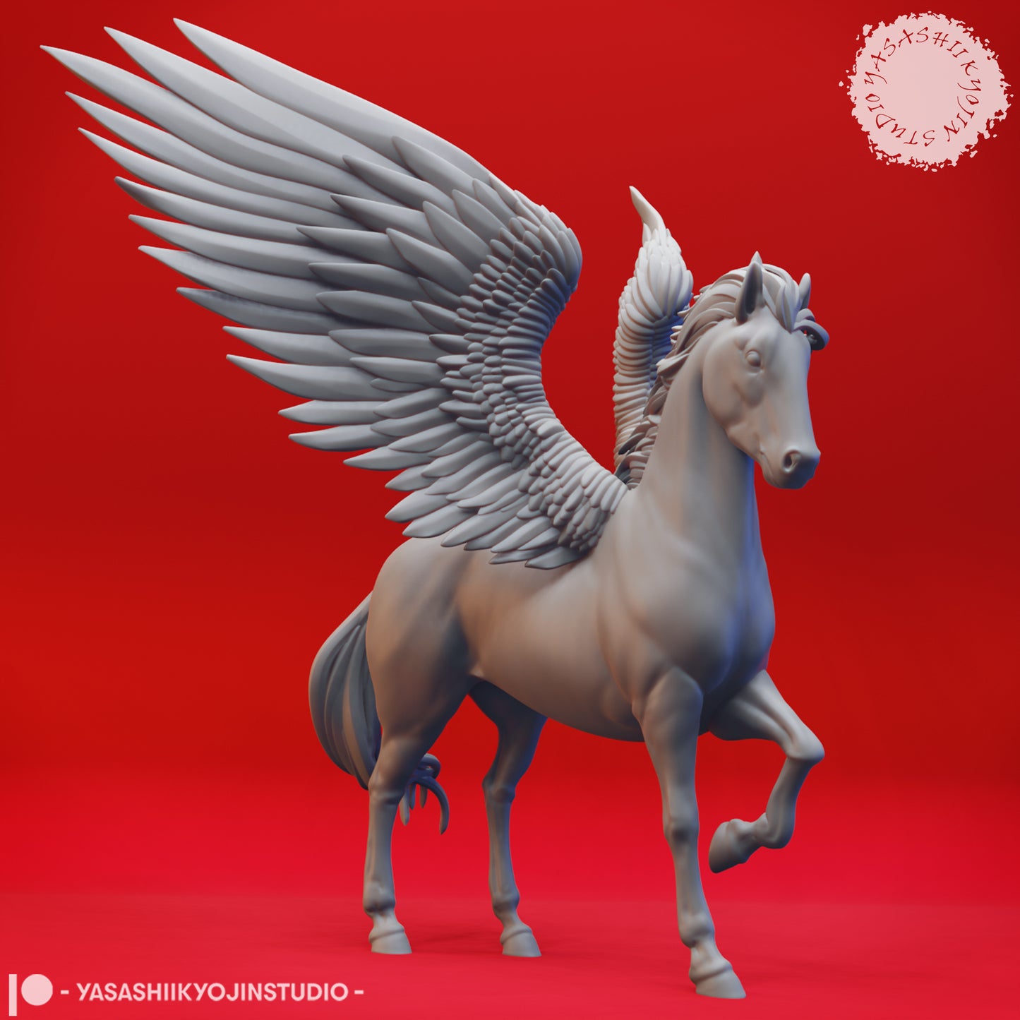 Pegasus - 3D Printed Mini for Tabletop Gaming, Dungeons and Dragons, Pathfinder, Kings of War and other RPG's