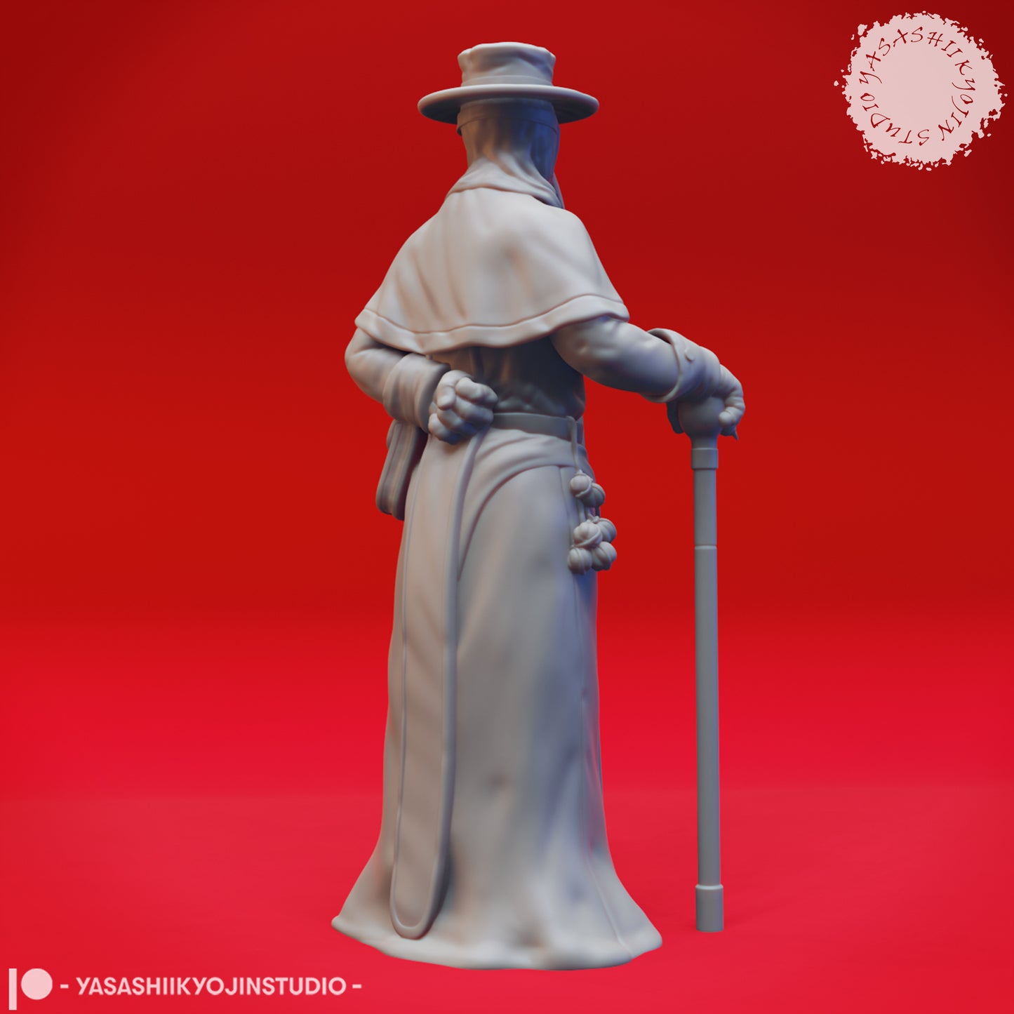Plague Doctor Cleric - 3D Printed Mini for Tabletop Gaming, Dungeons and Dragons, Pathfinder, Kings of War and other RPG's
