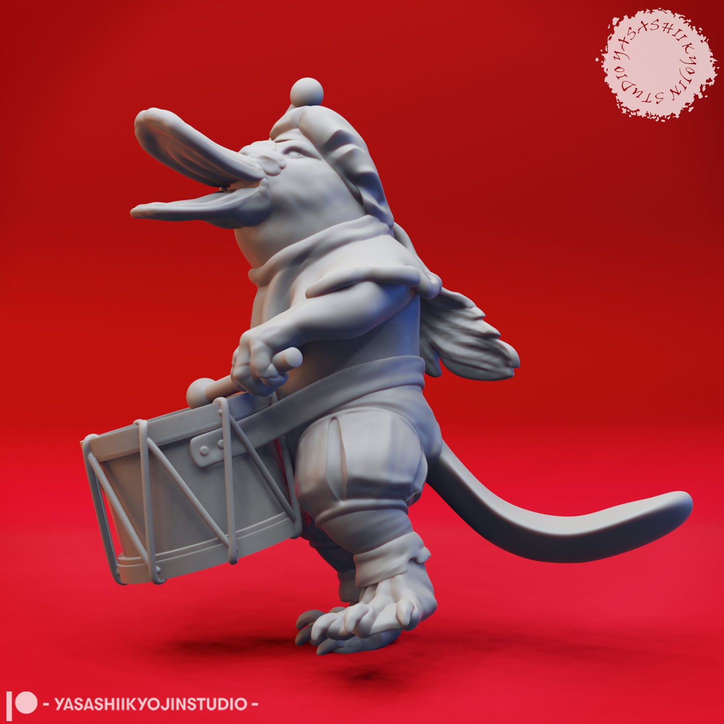 Platy-folk Bard - Tabletop Miniature (Pre-Supported)