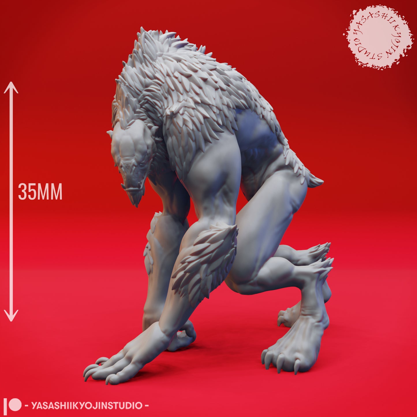 Quaggoth - Stalking - Tabletop Miniatures (Pre-Supported STL)