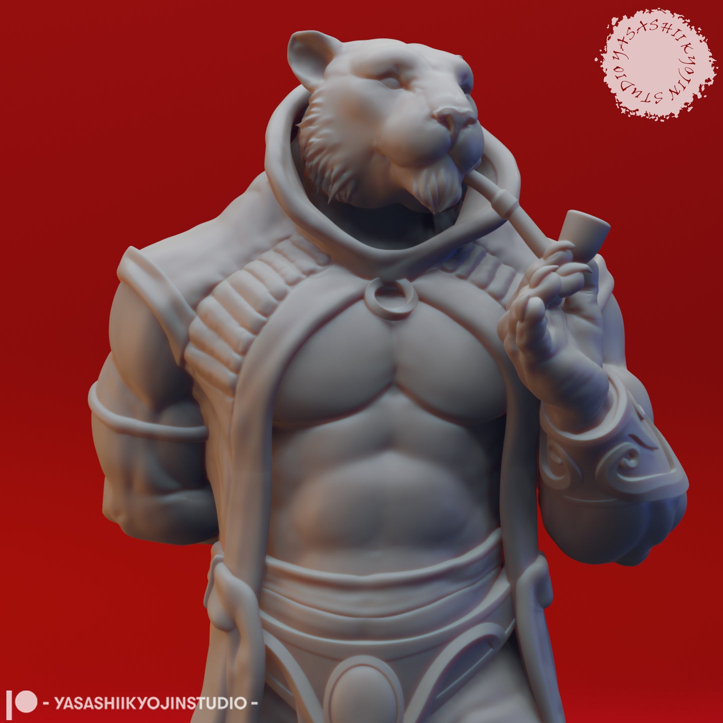 Rakshasa - 3D Printed Mini for Tabletop Gaming, Dungeons and Dragons, Pathfinder, Kings of War and other RPG's