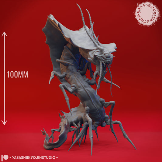 Remorhaz - 3D Printed Mini for Tabletop Gaming, Dungeons and Dragons, Pathfinder, Kings of War and other RPG's