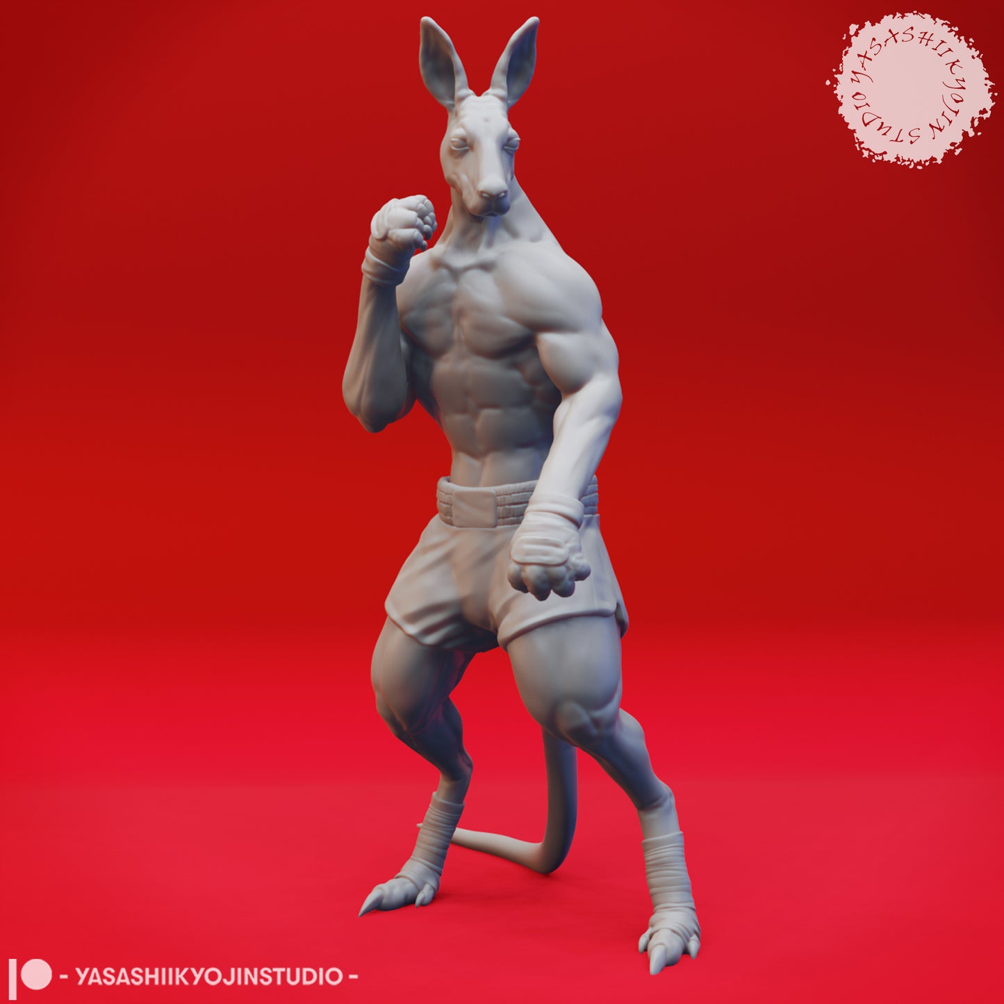 Roo-folk - 3D Printed Mini for Tabletop Gaming, Dungeons and Dragons, Pathfinder, Kings of War and other RPG's