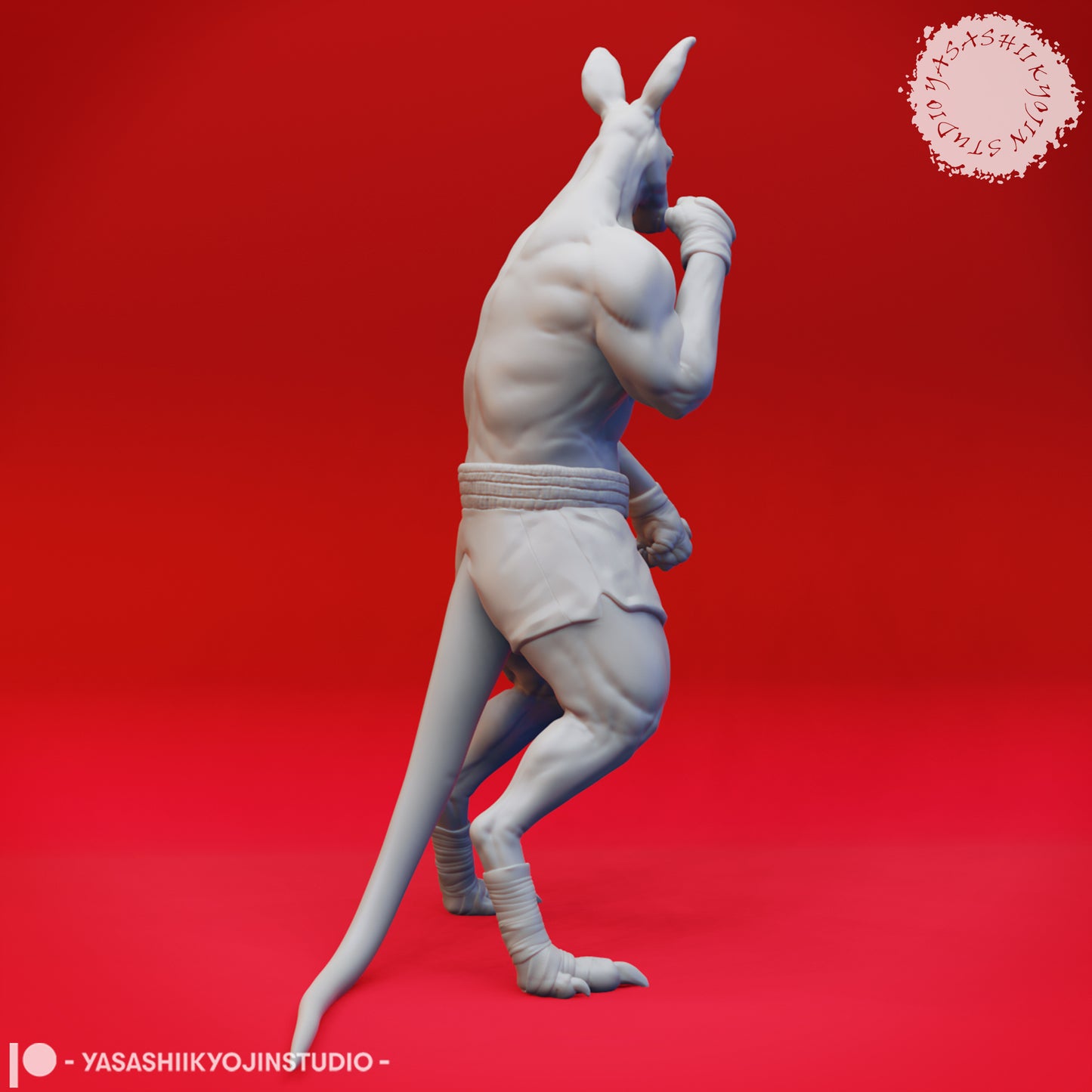 Roo-folk Fighter - Tabletop Miniature STL
