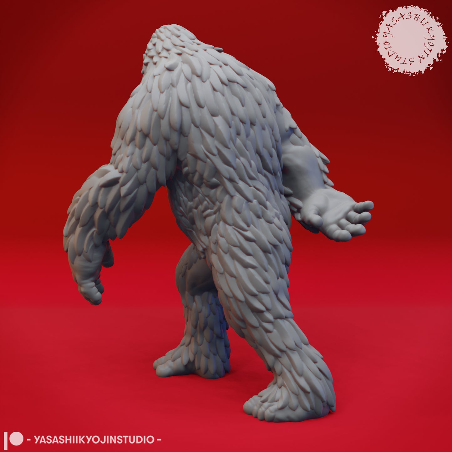 Sasquatch - 3D Printed Mini for Tabletop Gaming, Dungeons and Dragons, Pathfinder, Kings of War and other RPG's