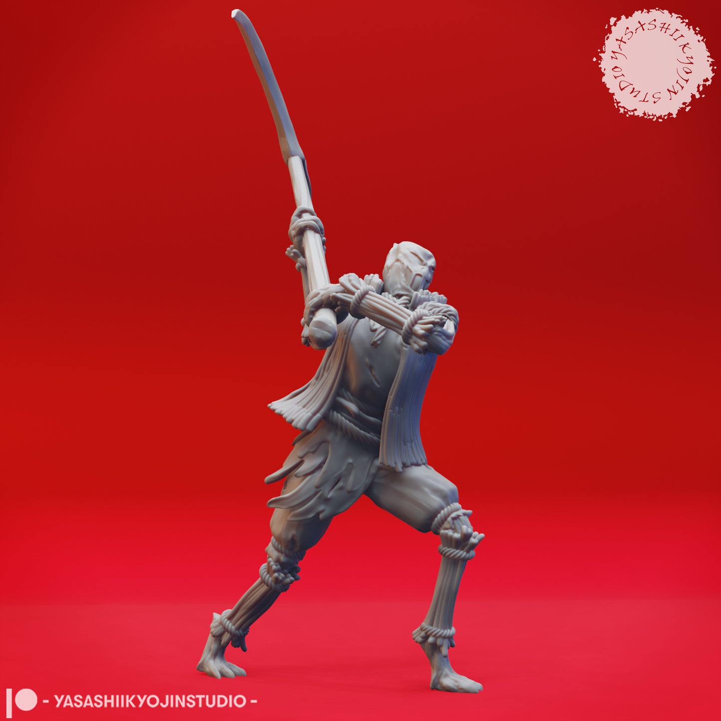 Scarecrow - Scythe - 3D Printed Minis for Tabletop Gaming, Dungeons and Dragons, Pathfinder, Kings of War and other RPG's