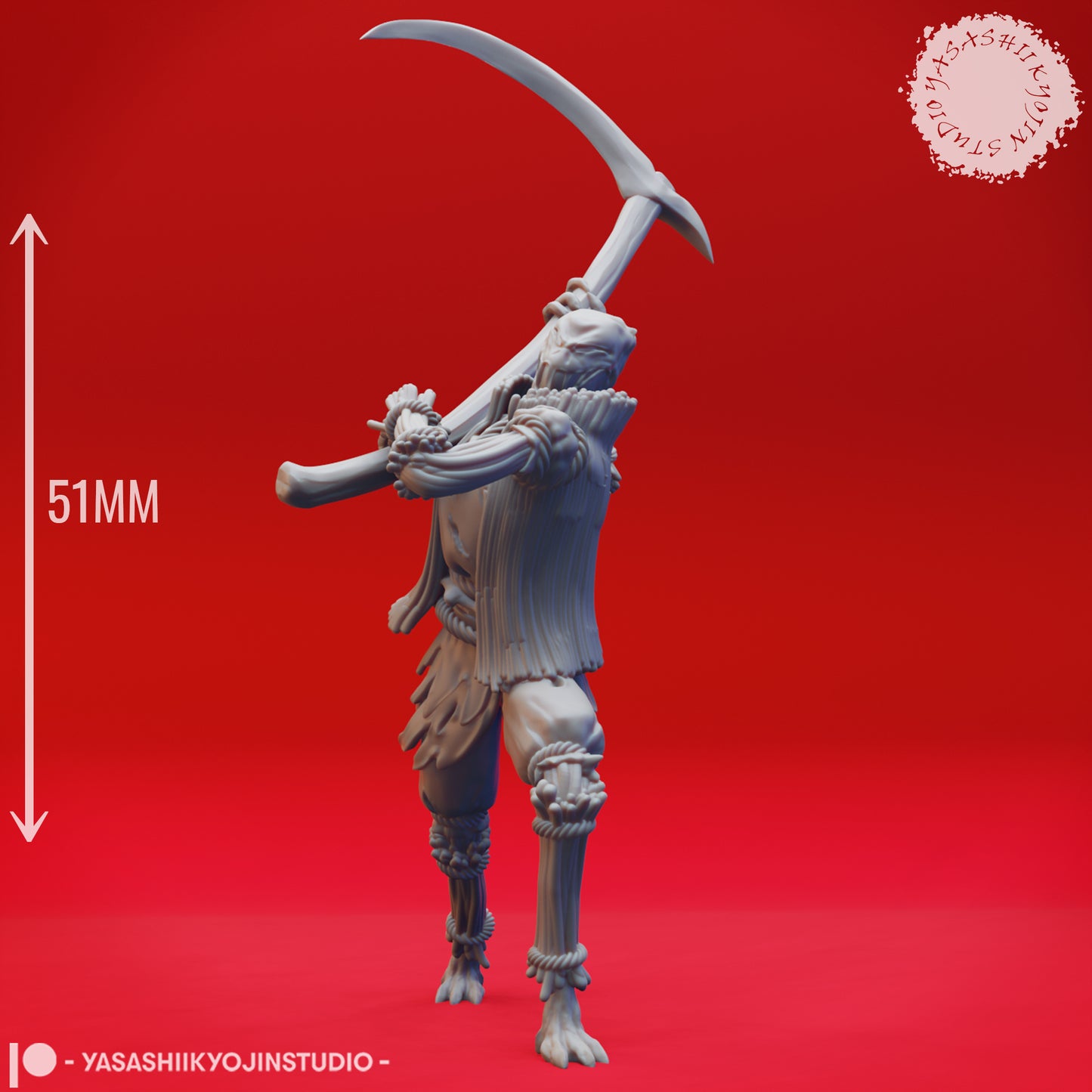 Scarecrow - Scythe - Tabletop Miniature (Pre-Supported STL)