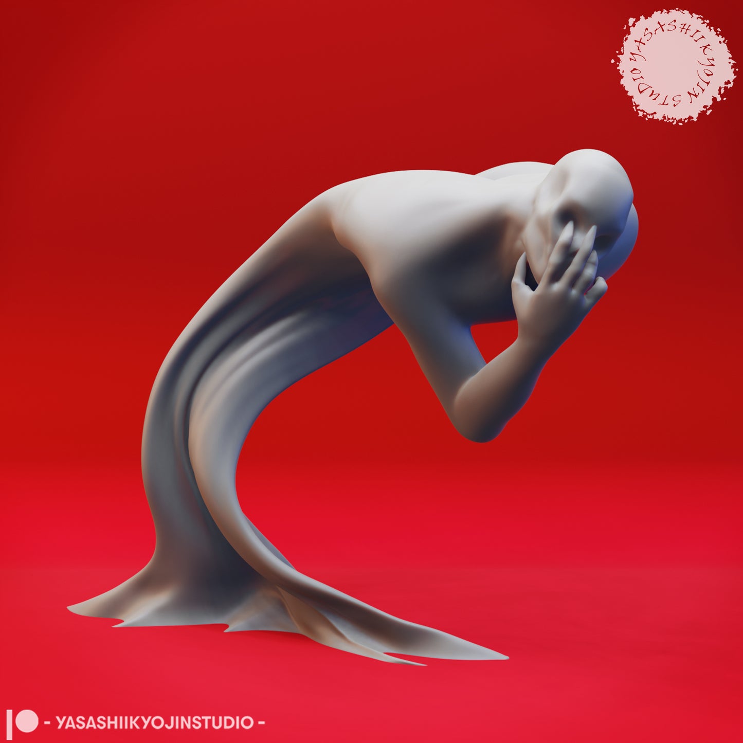 Shadow - Stalking - 3D Printed Mini for Tabletop Gaming, Dungeons and Dragons, Pathfinder, Kings of War and other RPG's