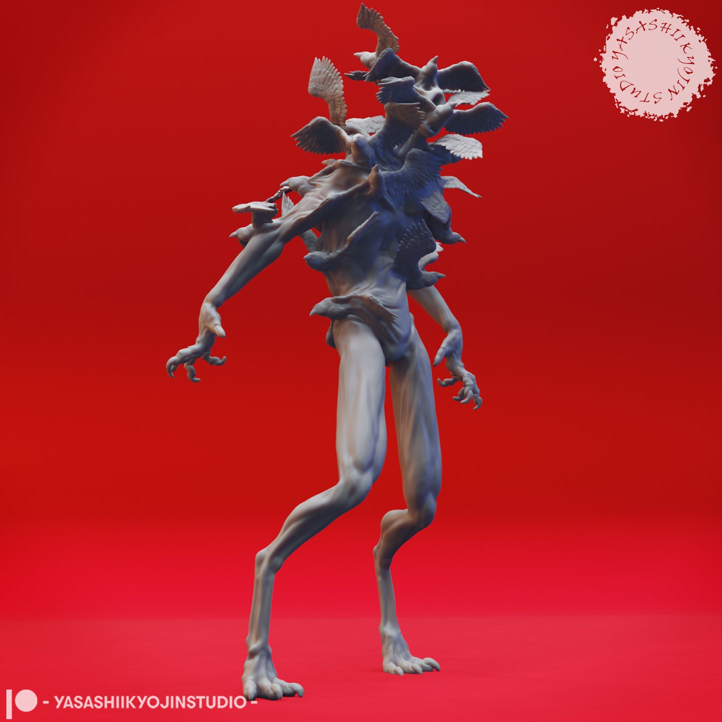 Shrike Fiend - 3D Printed Mini for Tabletop Gaming, Dungeons and Dragons, Pathfinder, Kings of War and other RPG's