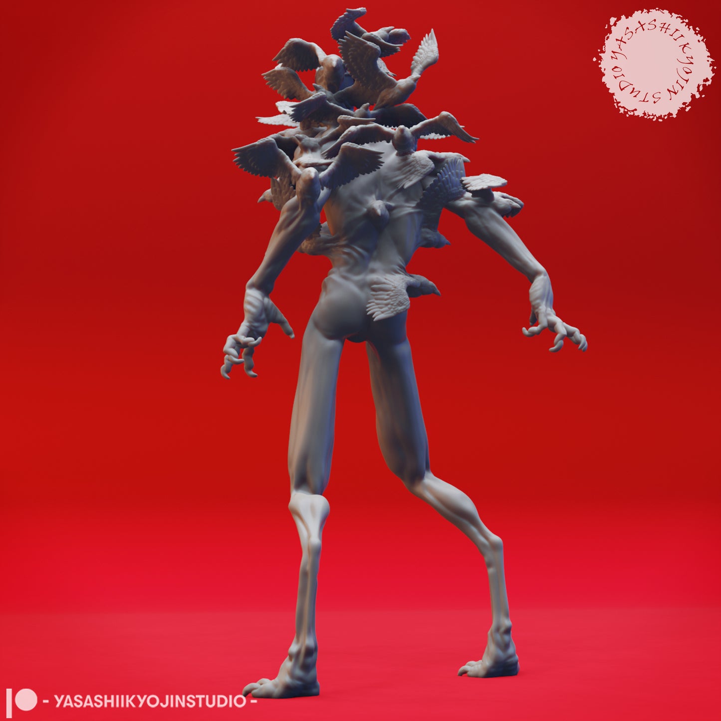 Shrike Fiend - 3D Printed Mini for Tabletop Gaming, Dungeons and Dragons, Pathfinder, Kings of War and other RPG's