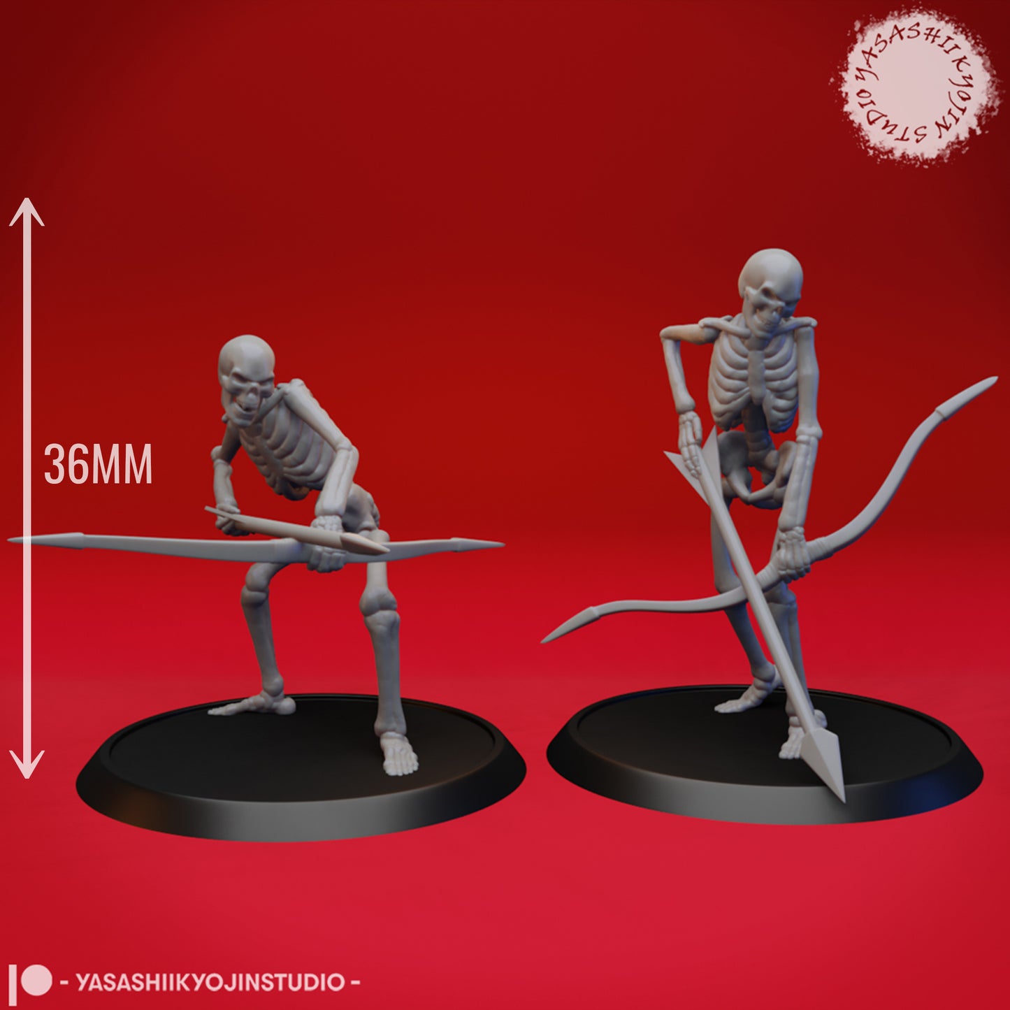 Skeleton Warband - Bundle - 3D Printed Minis for Tabletop Gaming, Dungeons and Dragons, Pathfinder, Kings of War and other RPG's
