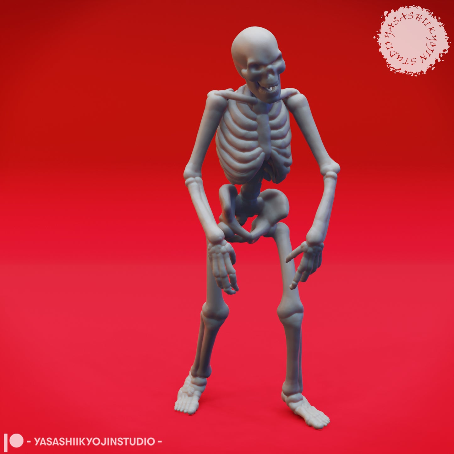 Skeleton Walker - B - 3D Printed Minis for Tabletop Gaming, Dungeons and Dragons, Pathfinder, Kings of War and other RPG's