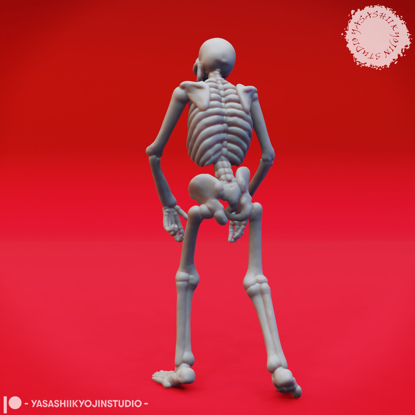 Skeleton Walker - B - 3D Printed Minis for Tabletop Gaming, Dungeons and Dragons, Pathfinder, Kings of War and other RPG's