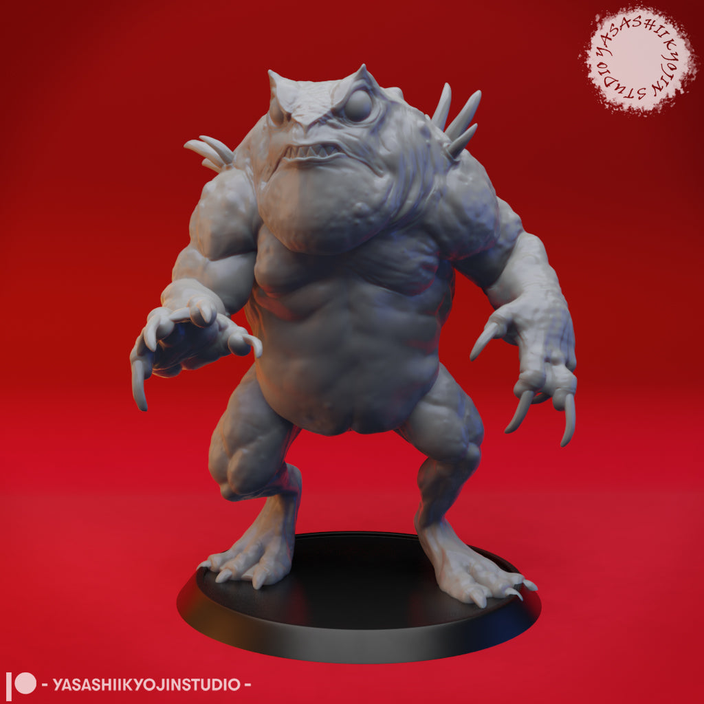 Slaad - Red - 3D Printed Mini for Tabletop Gaming, Dungeons and Dragons, Pathfinder, Kings of War and other RPG's