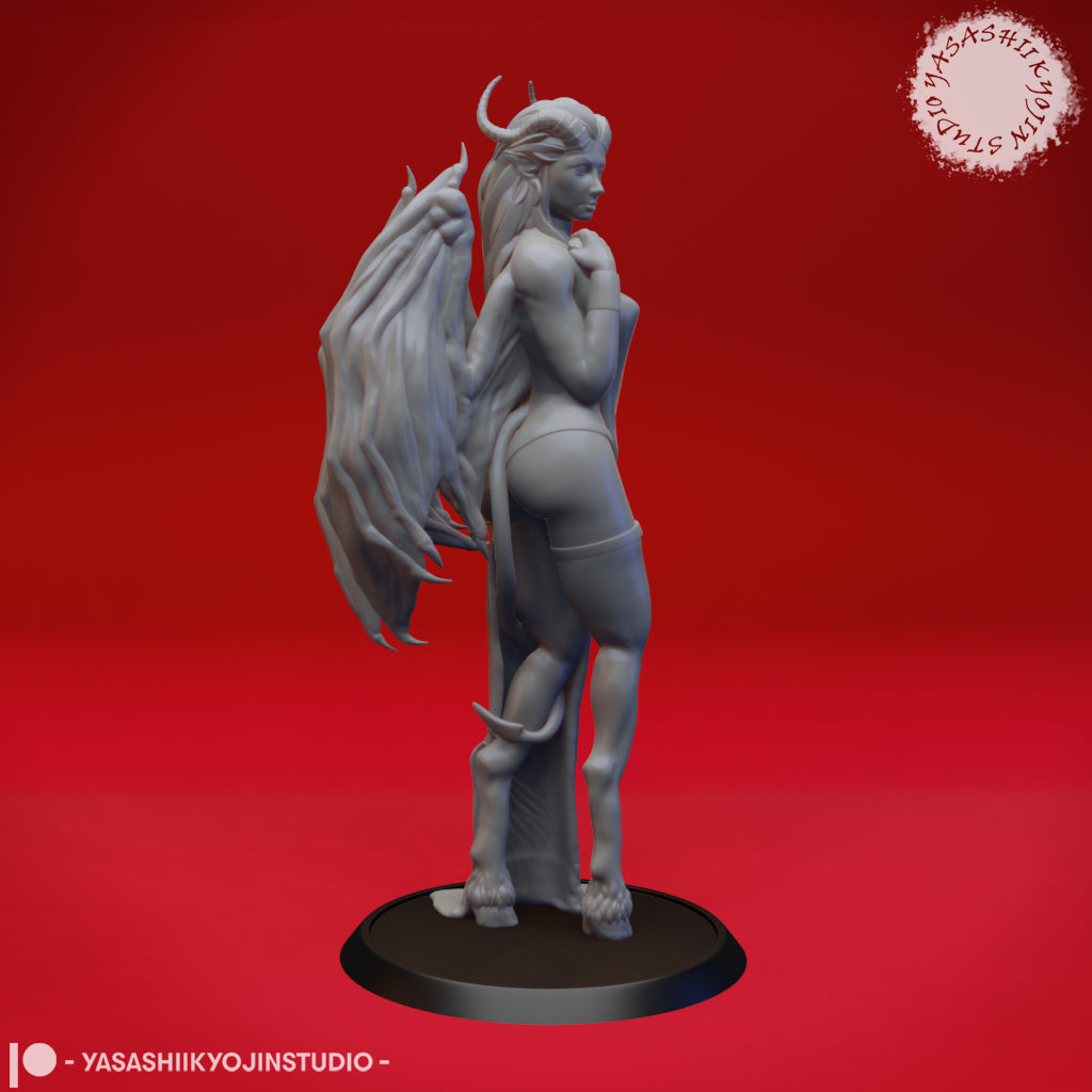 Succubus - 3D Printed Mini for Tabletop Gaming, Dungeons and Dragons, Pathfinder, Kings of War and other RPG's